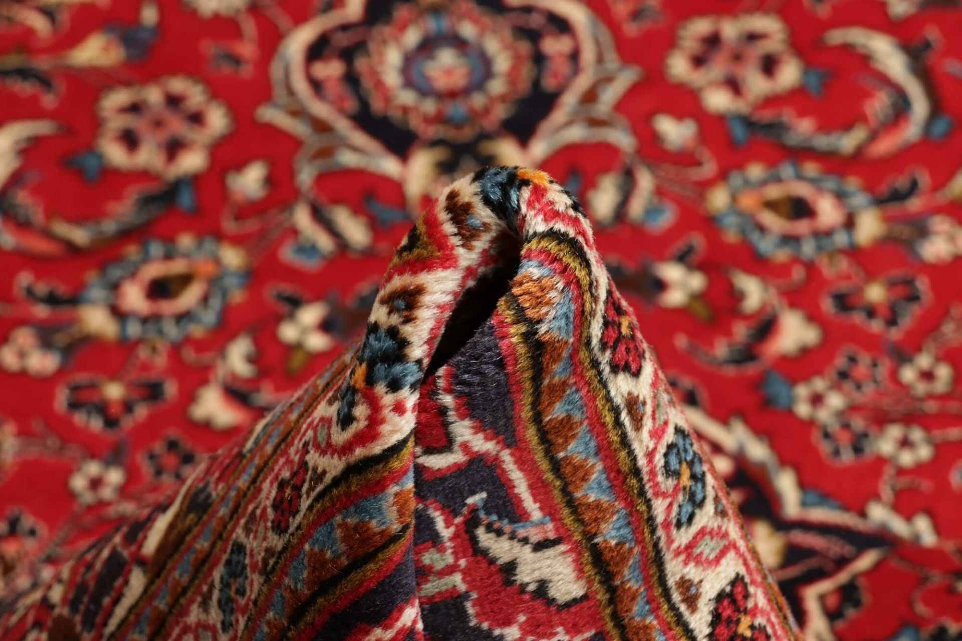 Handgeknüpfter Kashan Perserteppich, 198 × 311 cm, Wolle