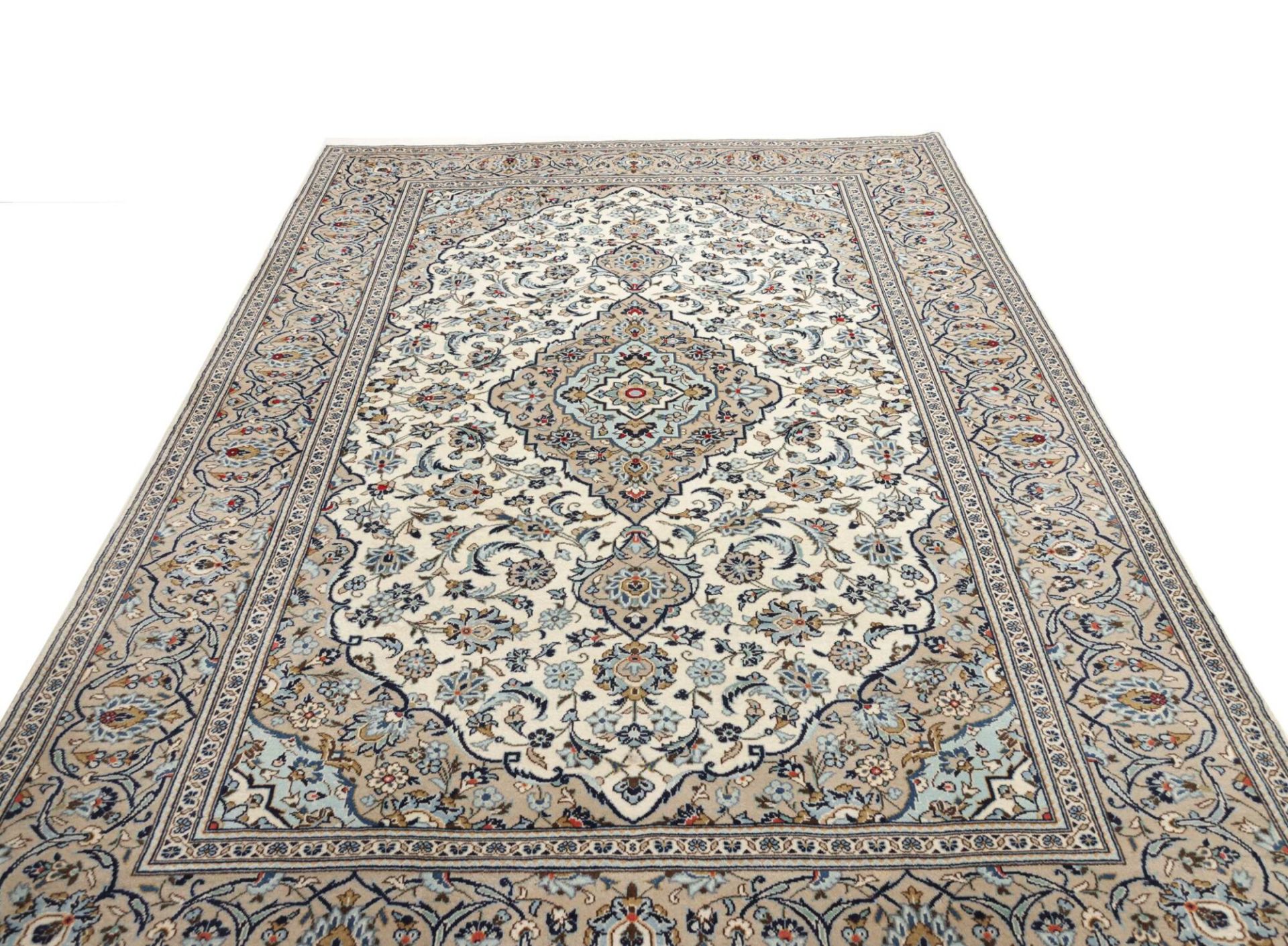 Handgeknüpfter Kashan Perserteppich 203 × 321 cm