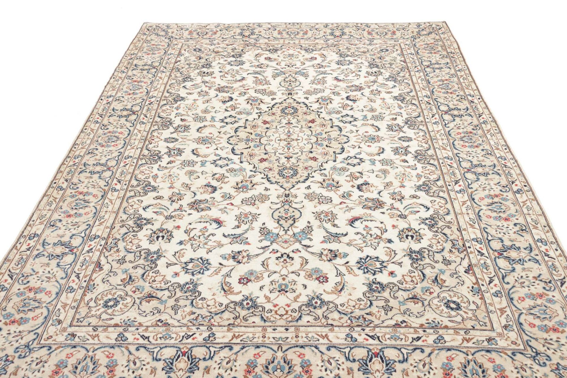Kashan Perserteppich 204 × 292 cm aus Wolle, handgeknüpft