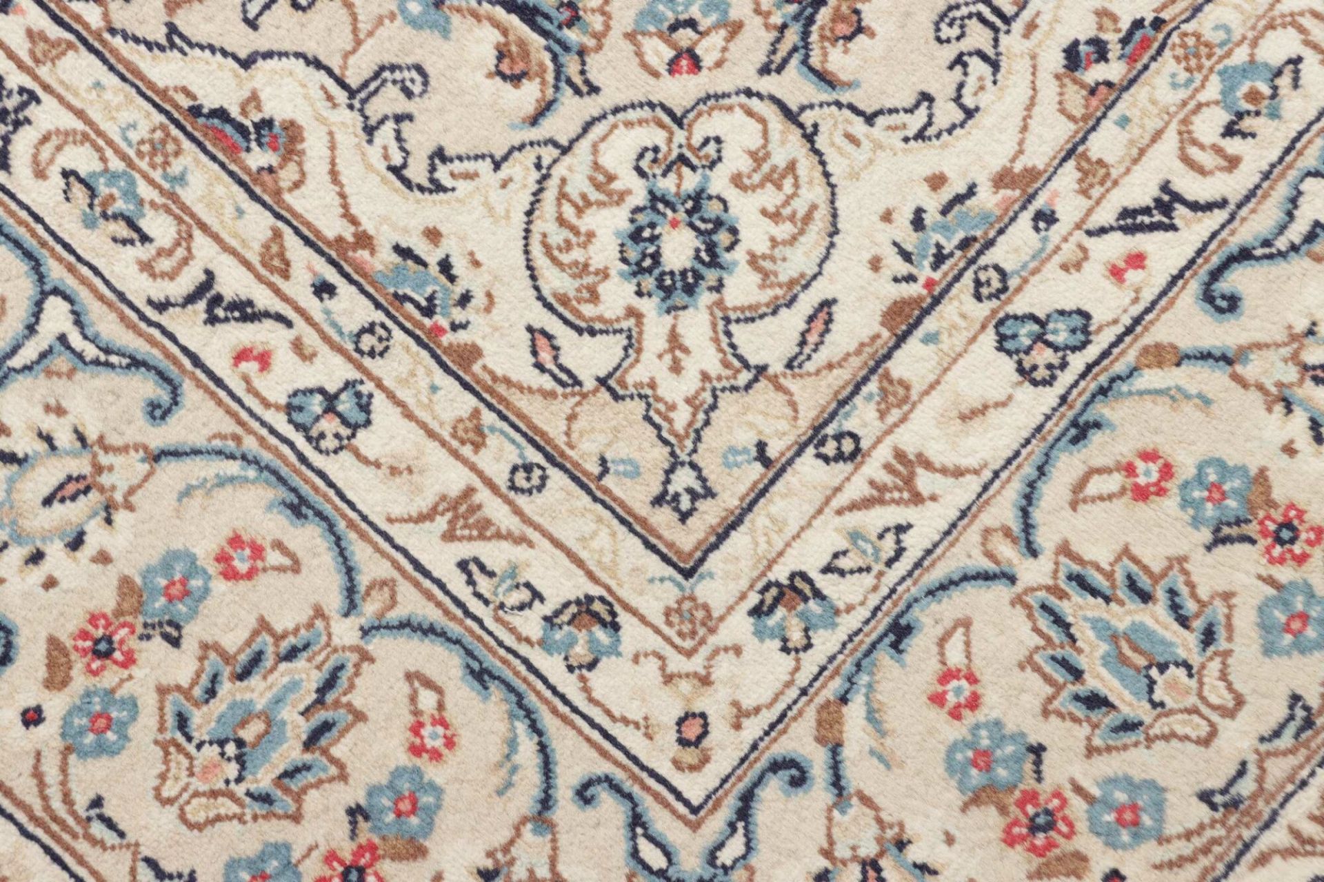 Kashan Perserteppich 204 × 292 cm aus Wolle, handgeknüpft