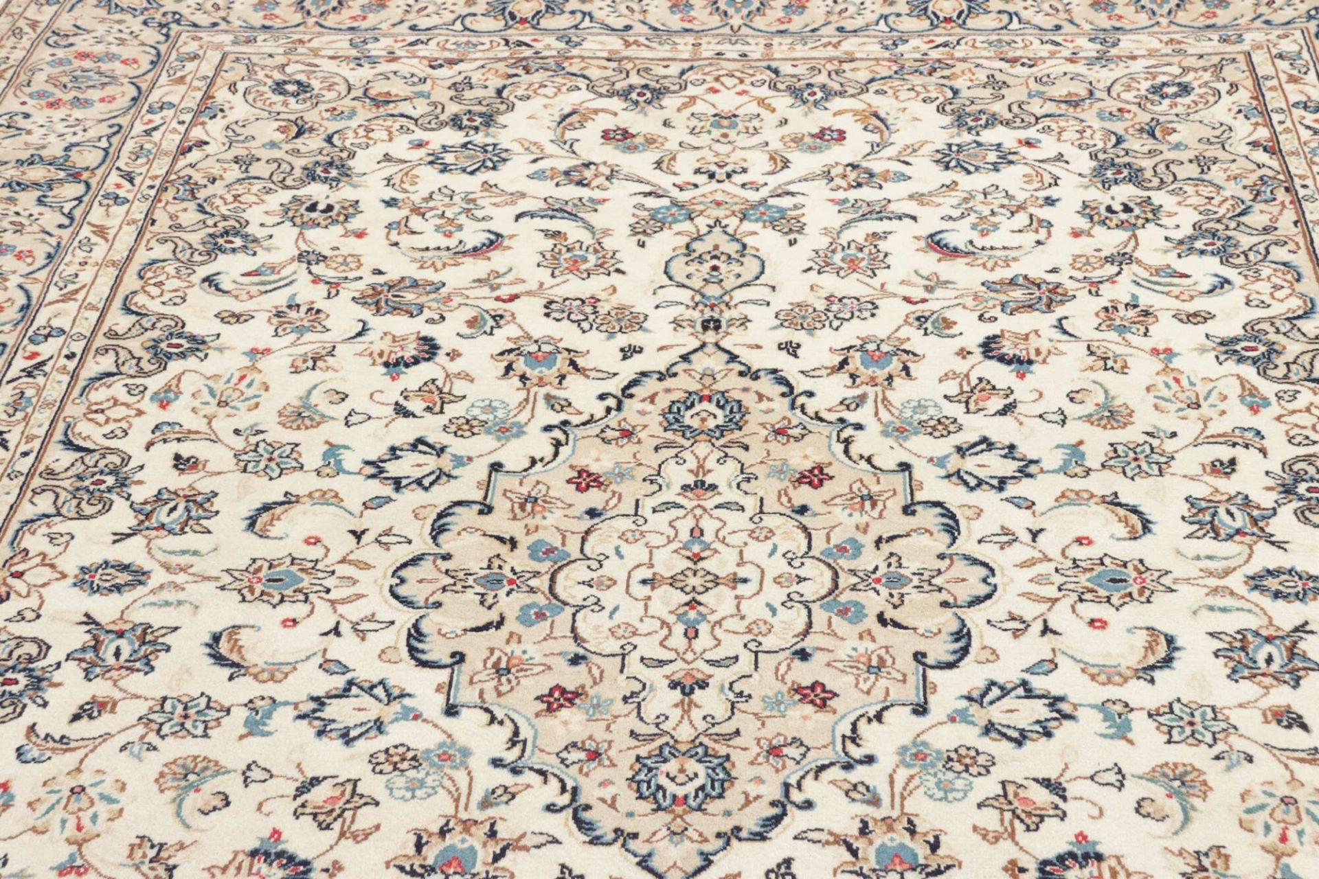 Kashan Perserteppich 204 × 292 cm aus Wolle, handgeknüpft