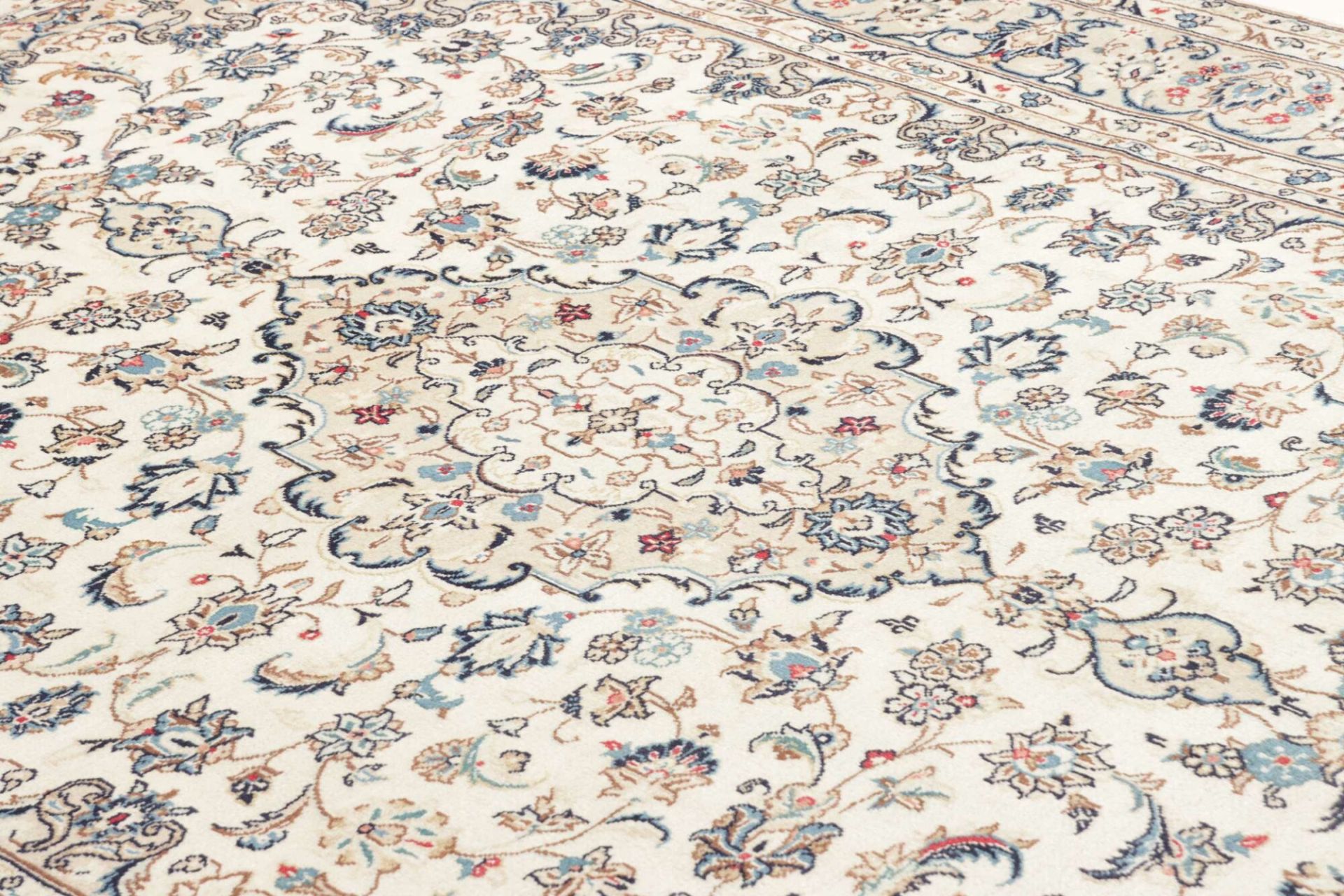 Kashan Perserteppich 204 × 292 cm aus Wolle, handgeknüpft