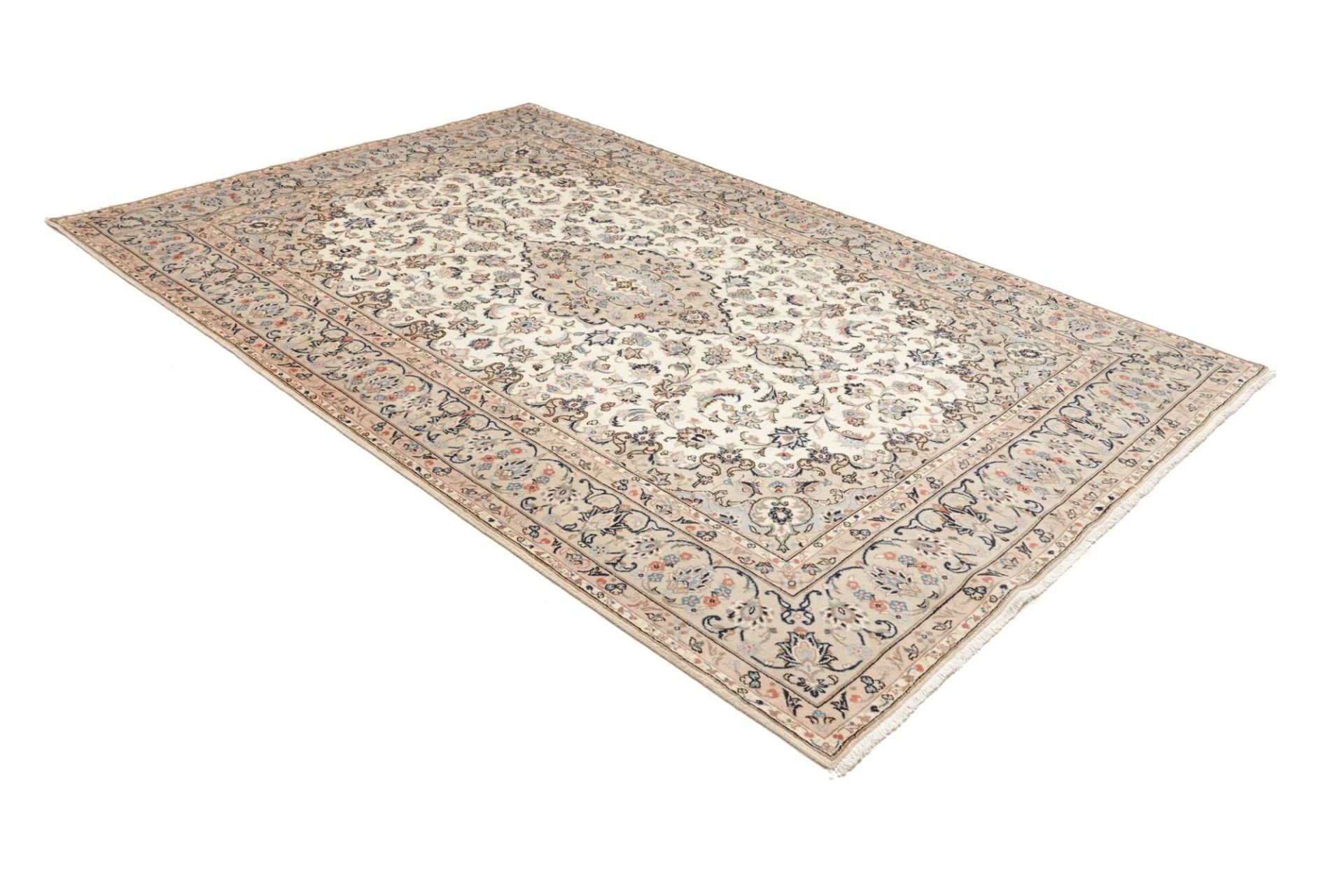 Handgeknüpfter Kashan Perserteppich 194 × 297 cm