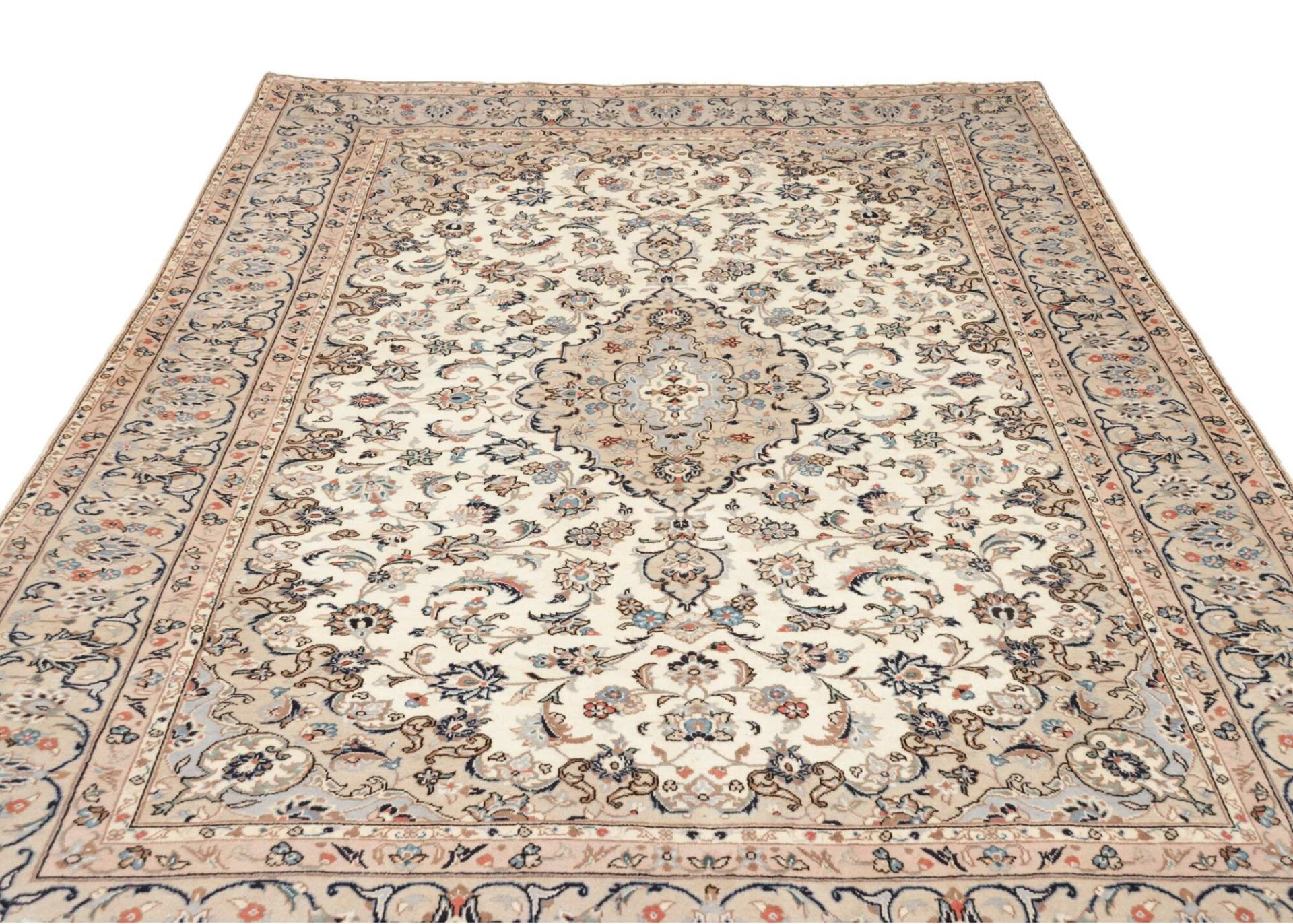 Handgeknüpfter Kashan Perserteppich 194 × 297 cm