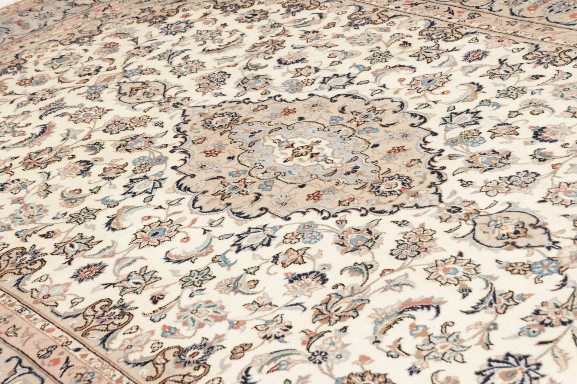 Handgeknüpfter Kashan Perserteppich 194 × 297 cm