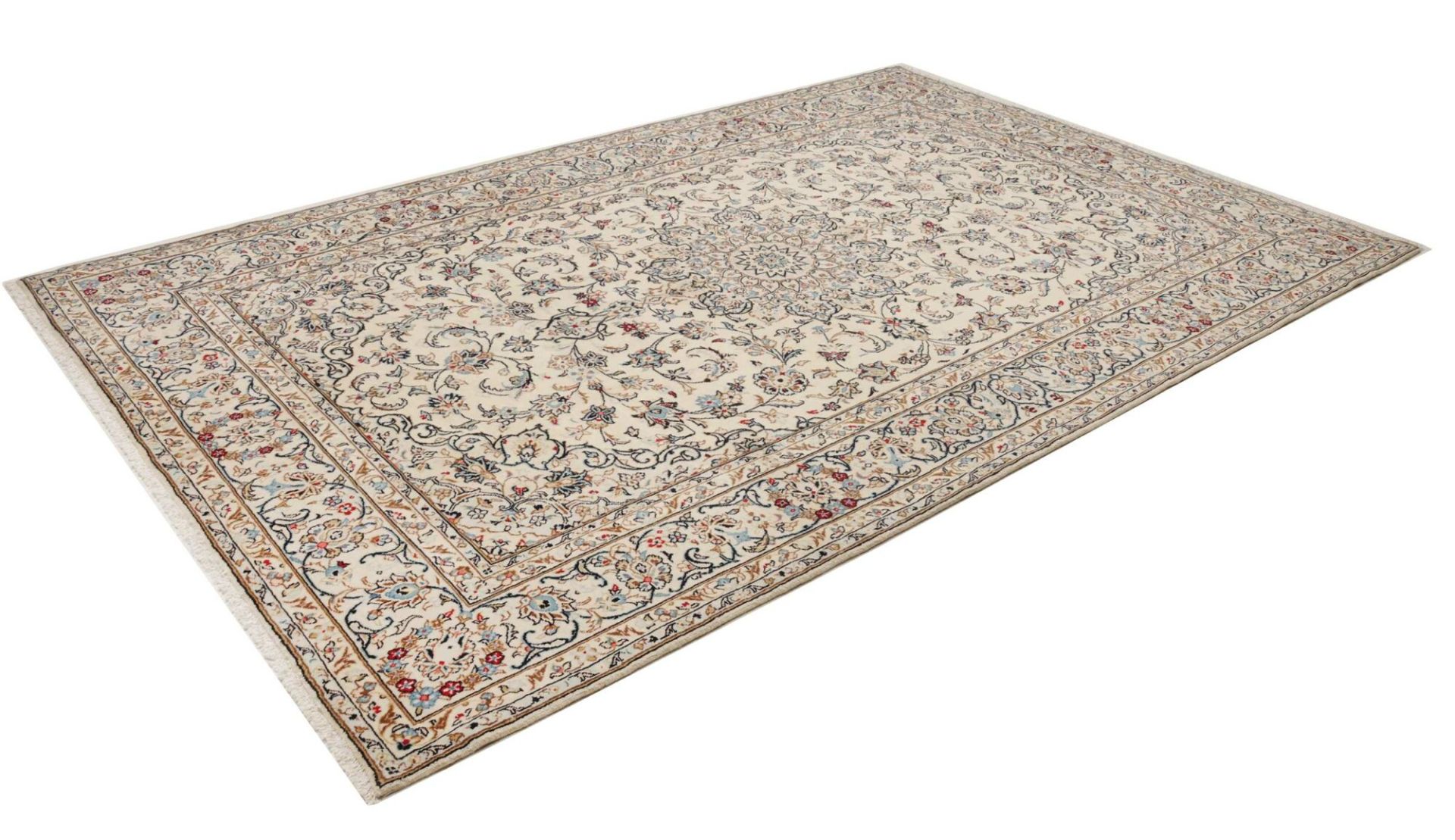 Handgeknüpfter Kashan Perserteppich 201 × 302 cm