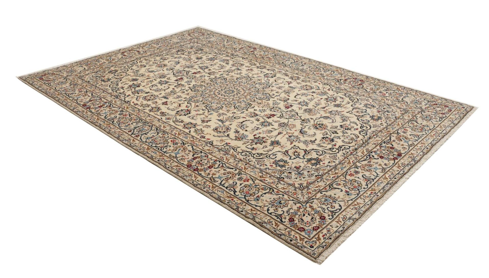 Handgeknüpfter Kashan Perserteppich 201 × 302 cm