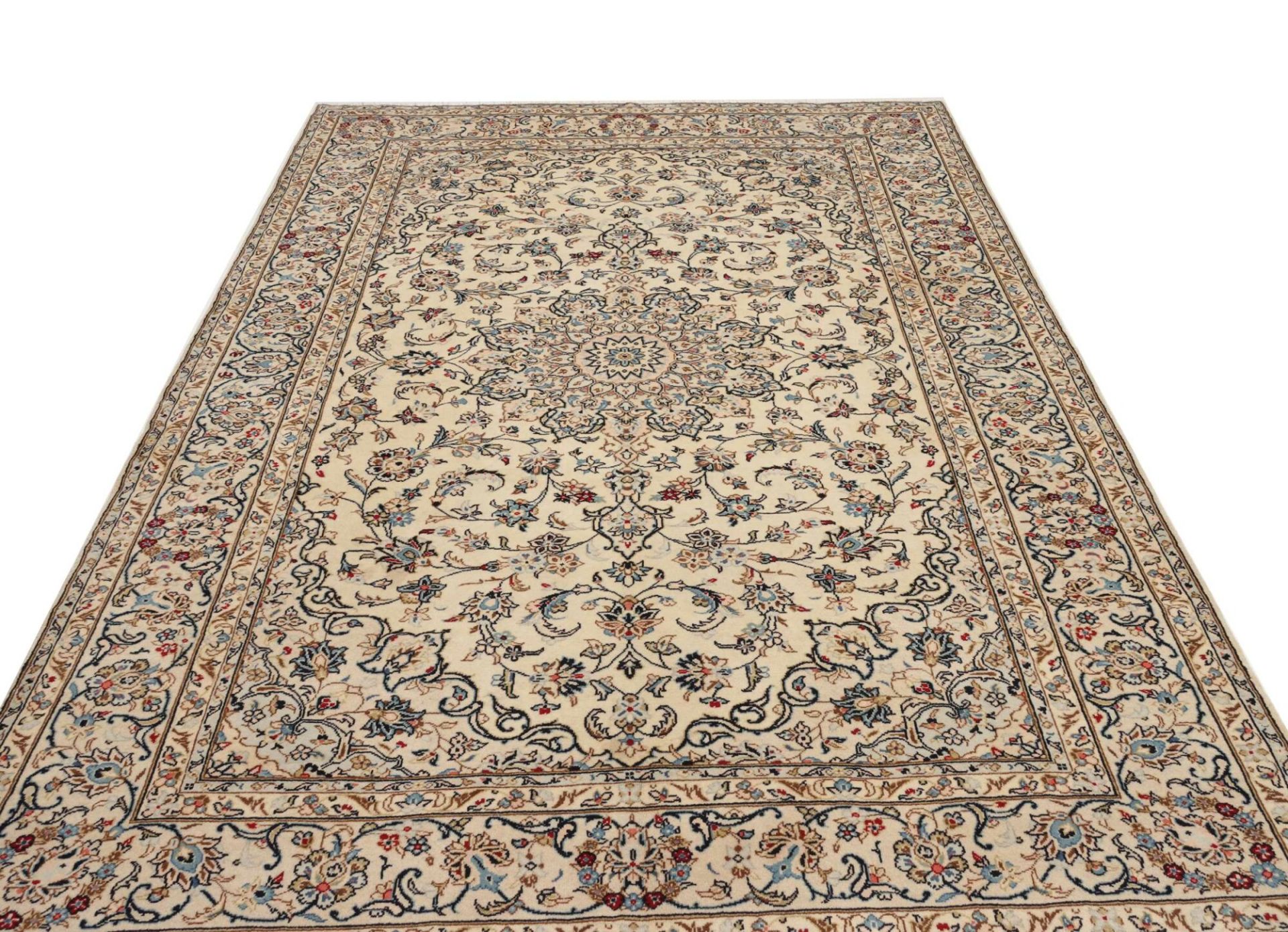 Handgeknüpfter Kashan Perserteppich 201 × 302 cm