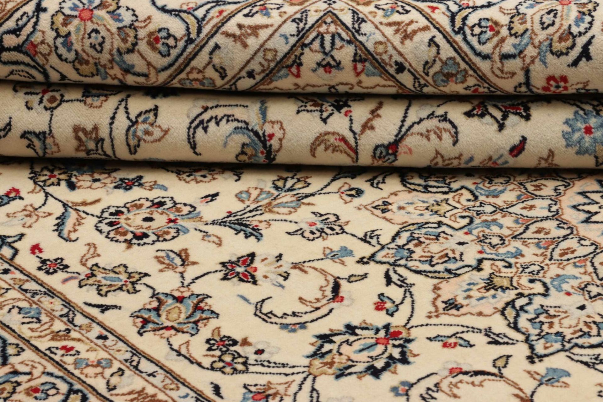 Handgeknüpfter Kashan Perserteppich 201 × 302 cm
