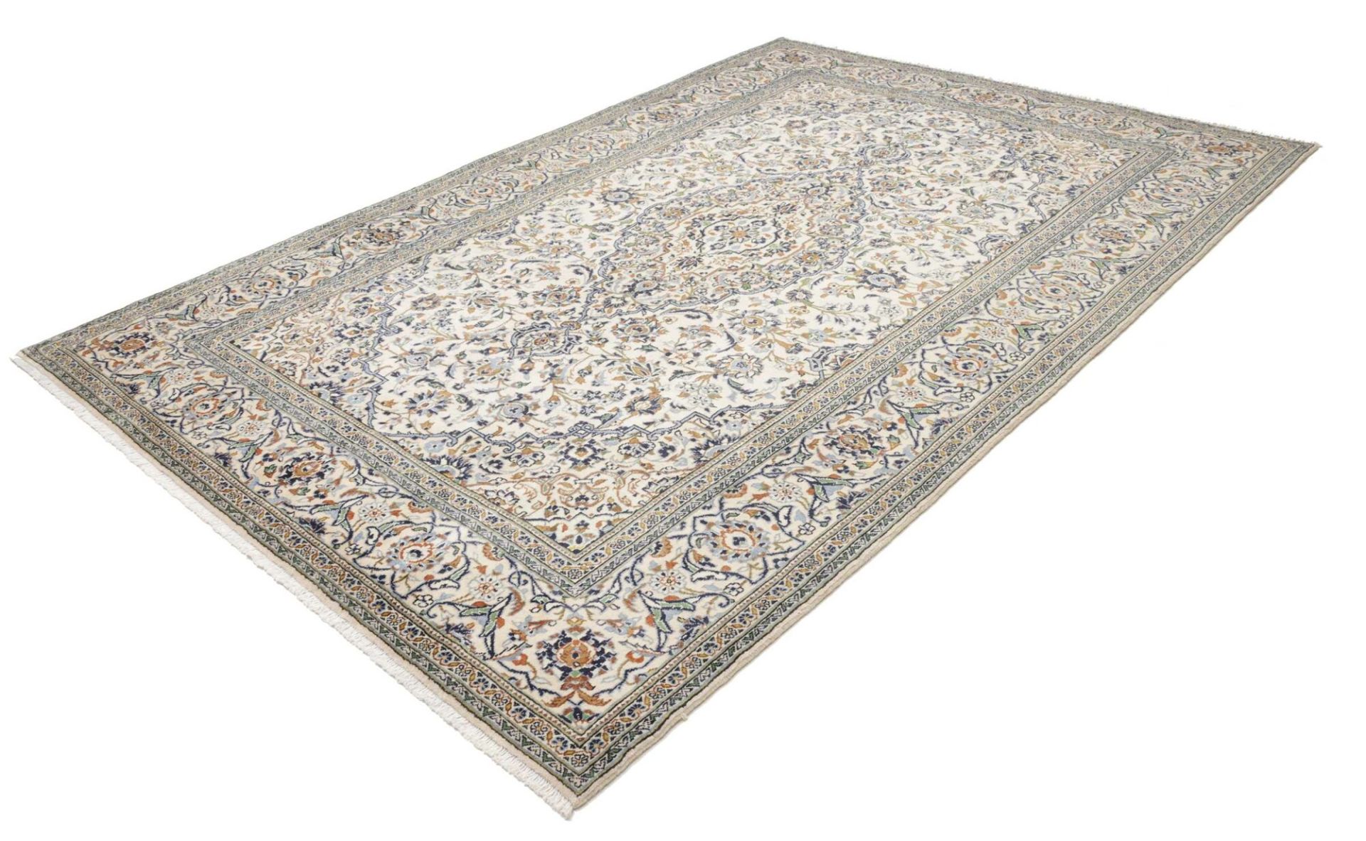 Kashan Perserteppich 201 × 297 cm aus Wolle, handgeknüpft