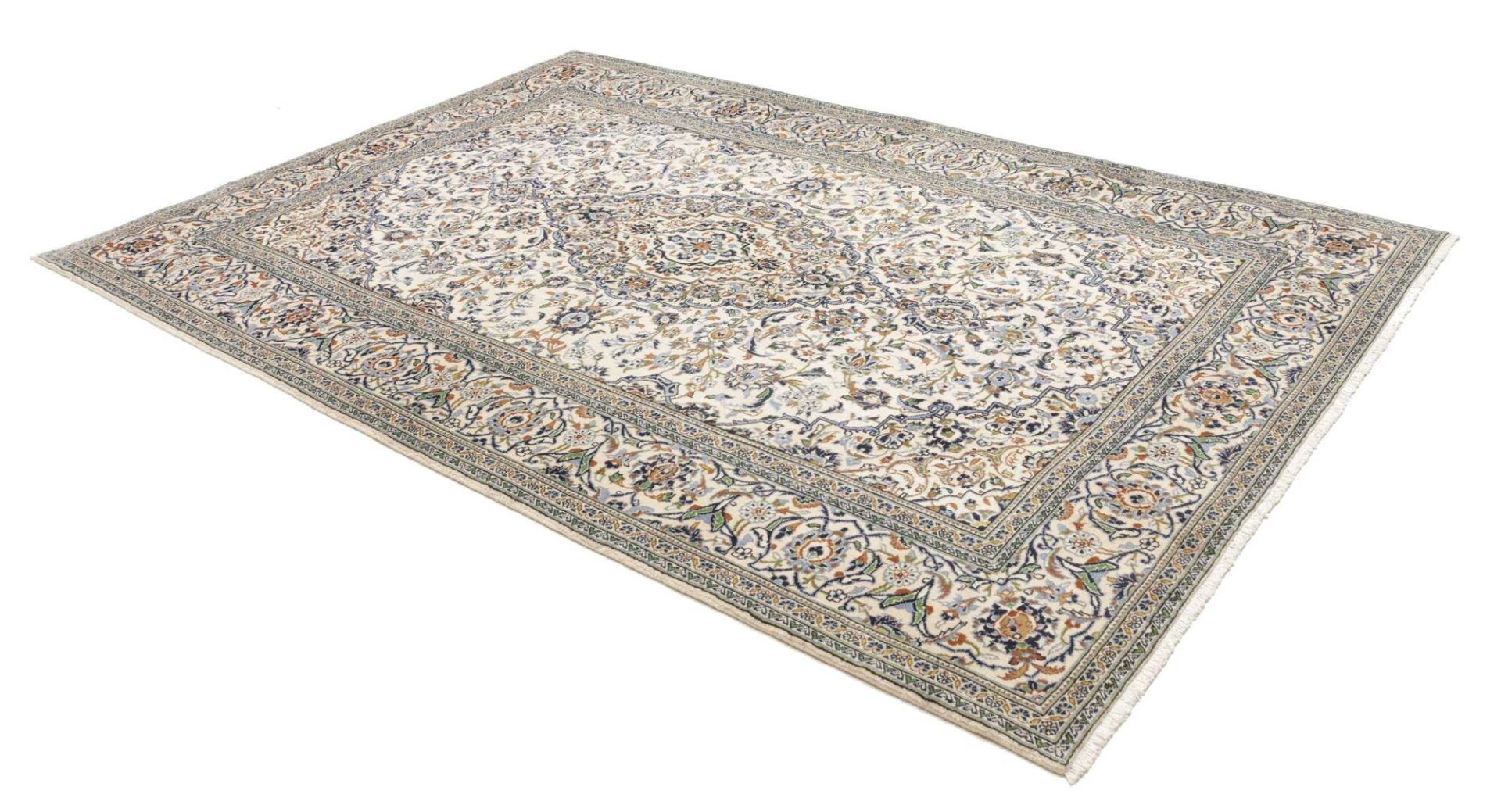 Kashan Perserteppich 201 × 297 cm aus Wolle, handgeknüpft
