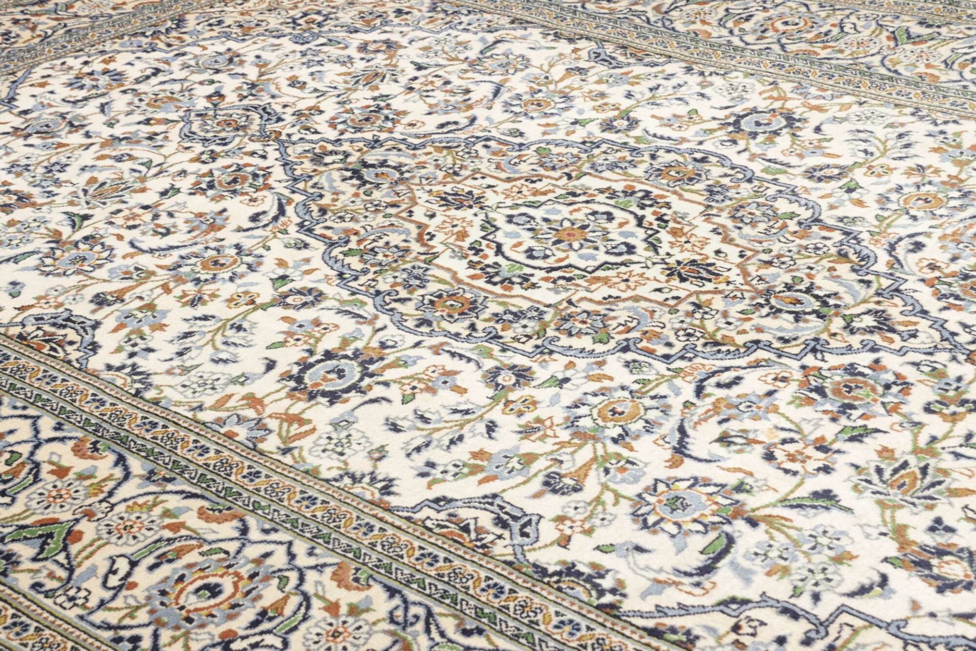 Kashan Perserteppich 201 × 297 cm aus Wolle, handgeknüpft