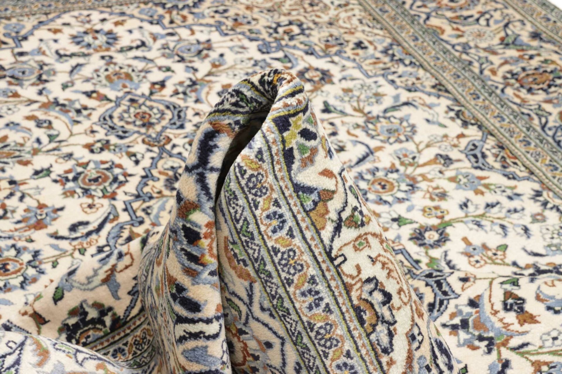 Kashan Perserteppich 201 × 297 cm aus Wolle, handgeknüpft