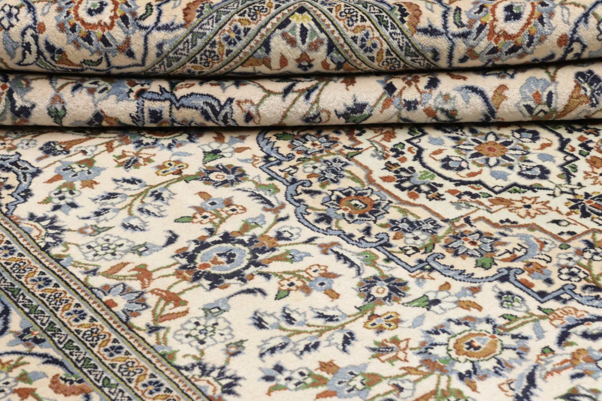 Kashan Perserteppich 201 × 297 cm aus Wolle, handgeknüpft