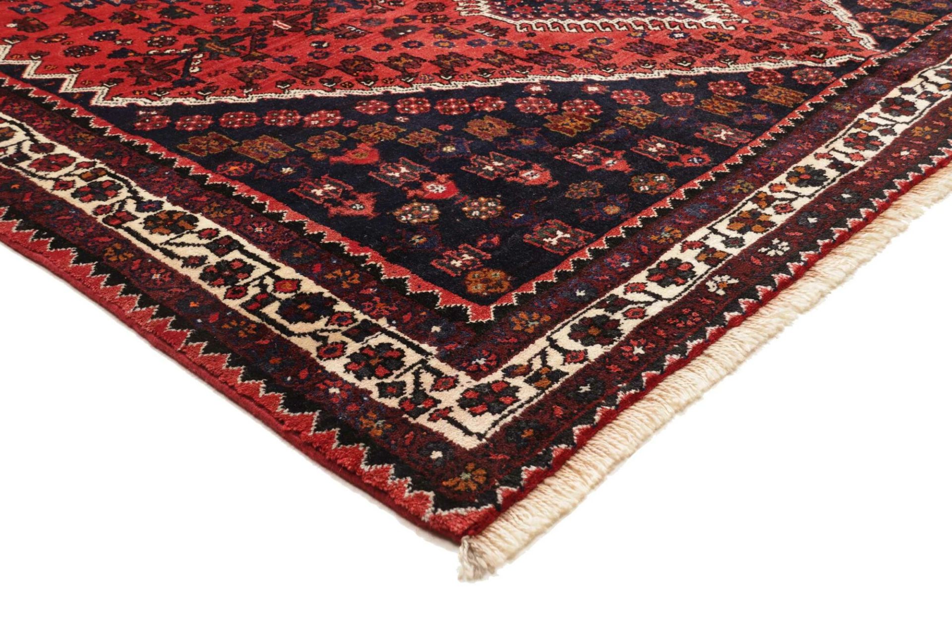 Handgeknüpfter Qashqai Perserteppich, 209 × 284 cm, Wolle