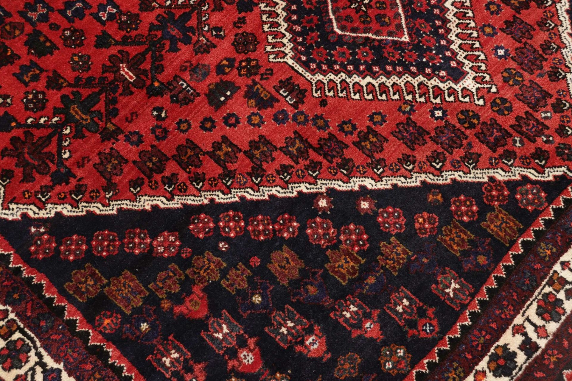 Handgeknüpfter Qashqai Perserteppich, 209 × 284 cm, Wolle