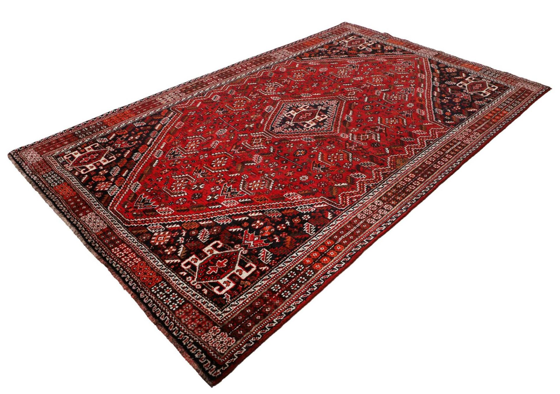 Shiraz Perserteppich 179 × 279 cm aus Wolle, handgeknüpft