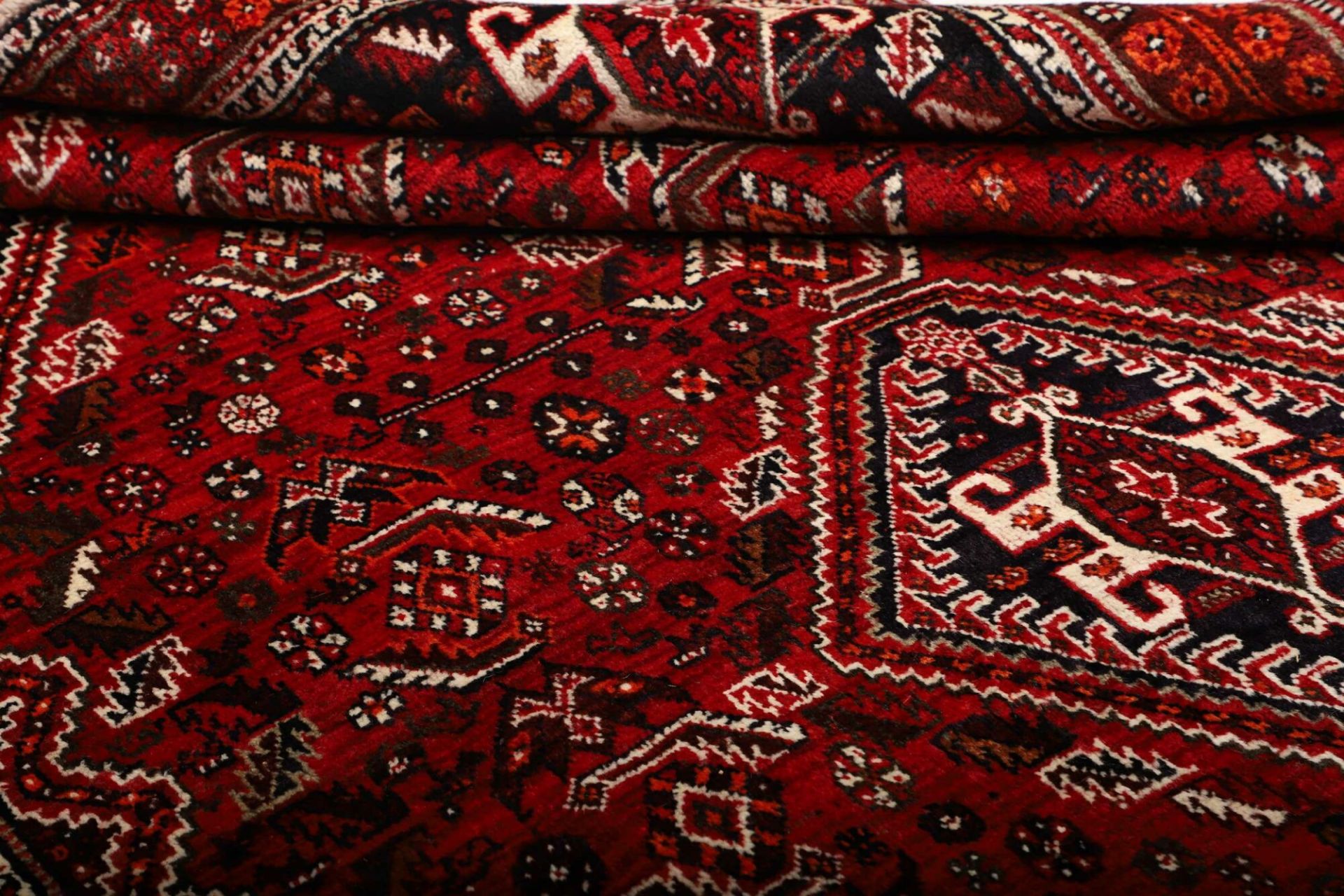 Shiraz Perserteppich 179 × 279 cm aus Wolle, handgeknüpft