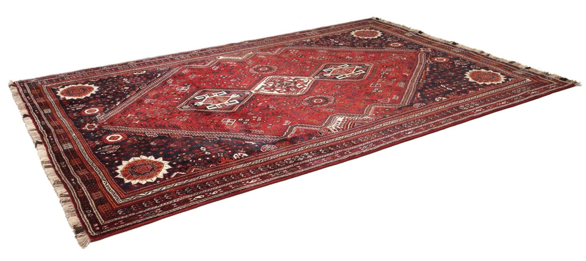 Handgeknüpfter Qashqai Perserteppich 221 × 322 cm