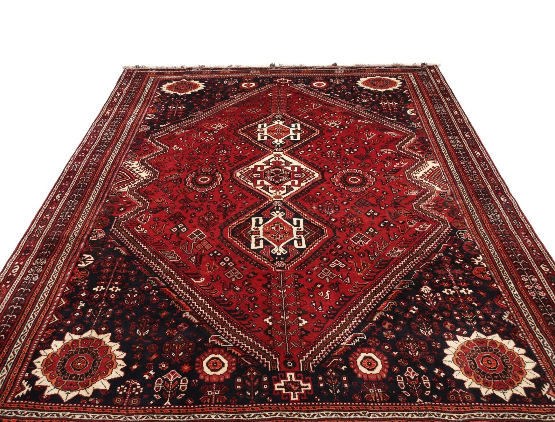 Handgeknüpfter Qashqai Perserteppich 221 × 322 cm