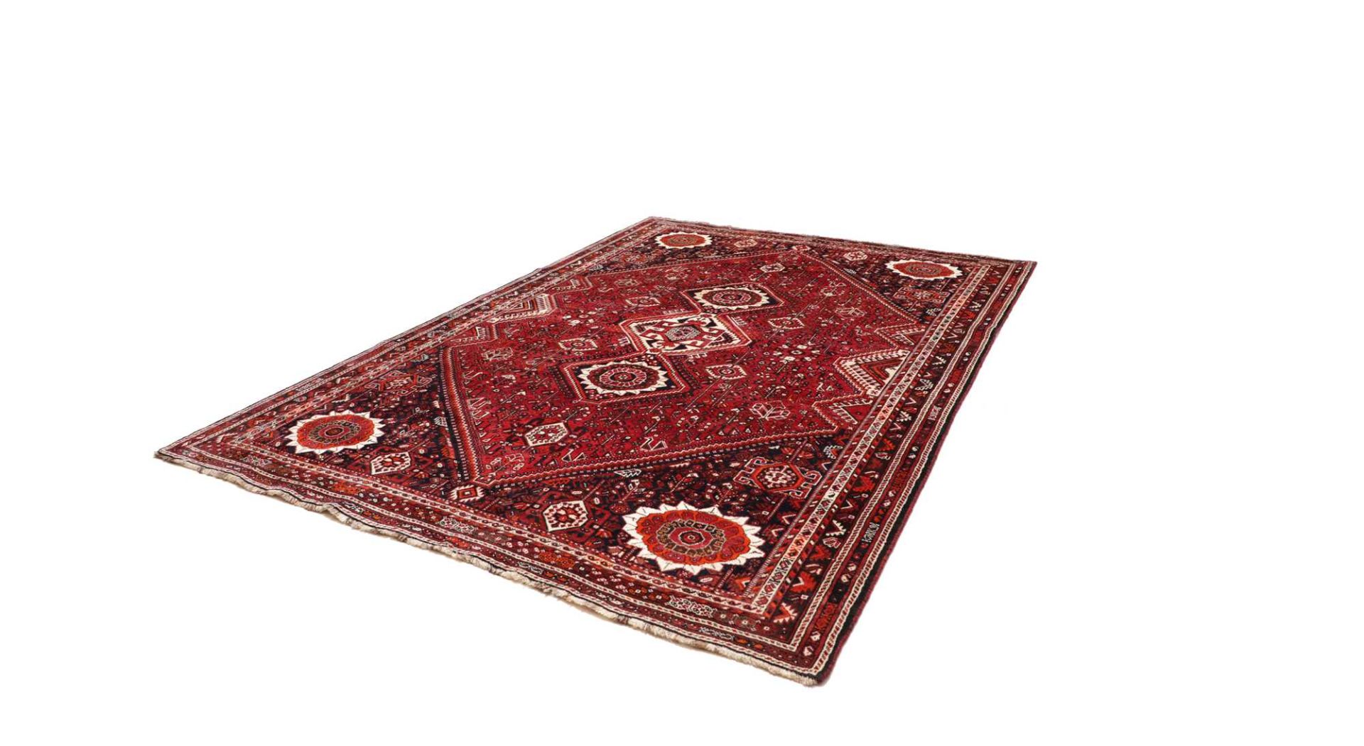 Handgeknüpfter Shiraz Perserteppich 221 × 314 cm