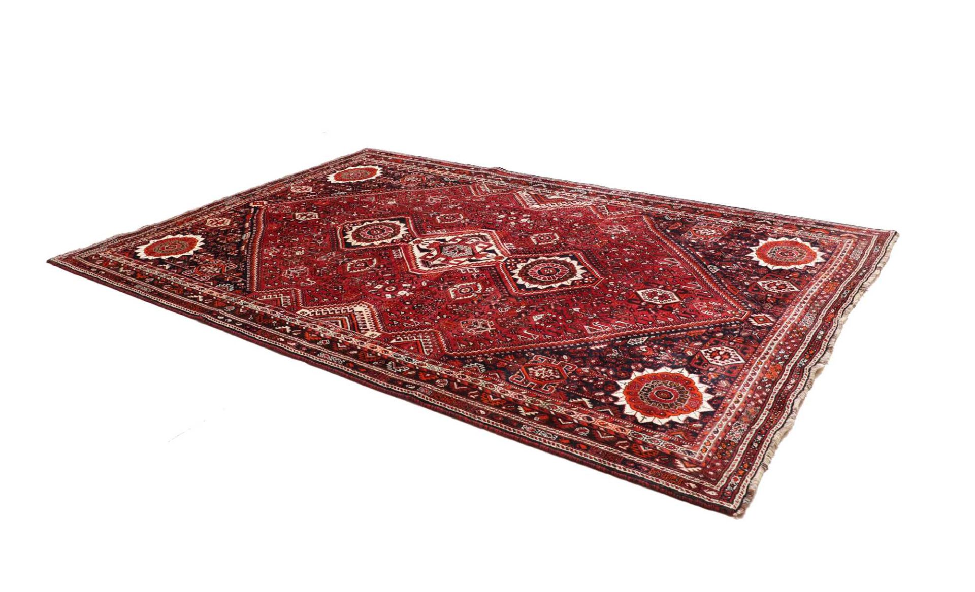 Handgeknüpfter Shiraz Perserteppich 221 × 314 cm