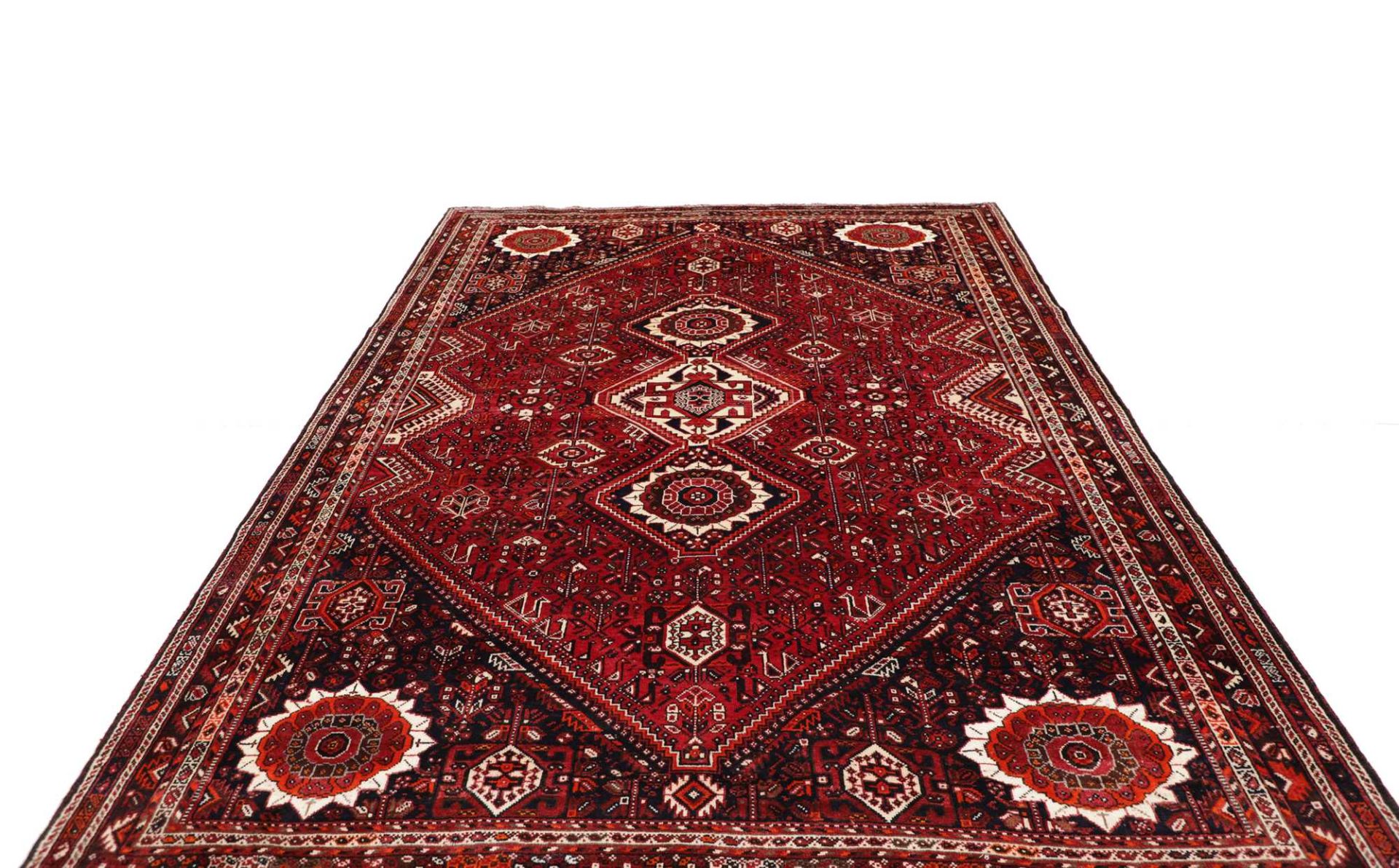 Handgeknüpfter Shiraz Perserteppich 221 × 314 cm