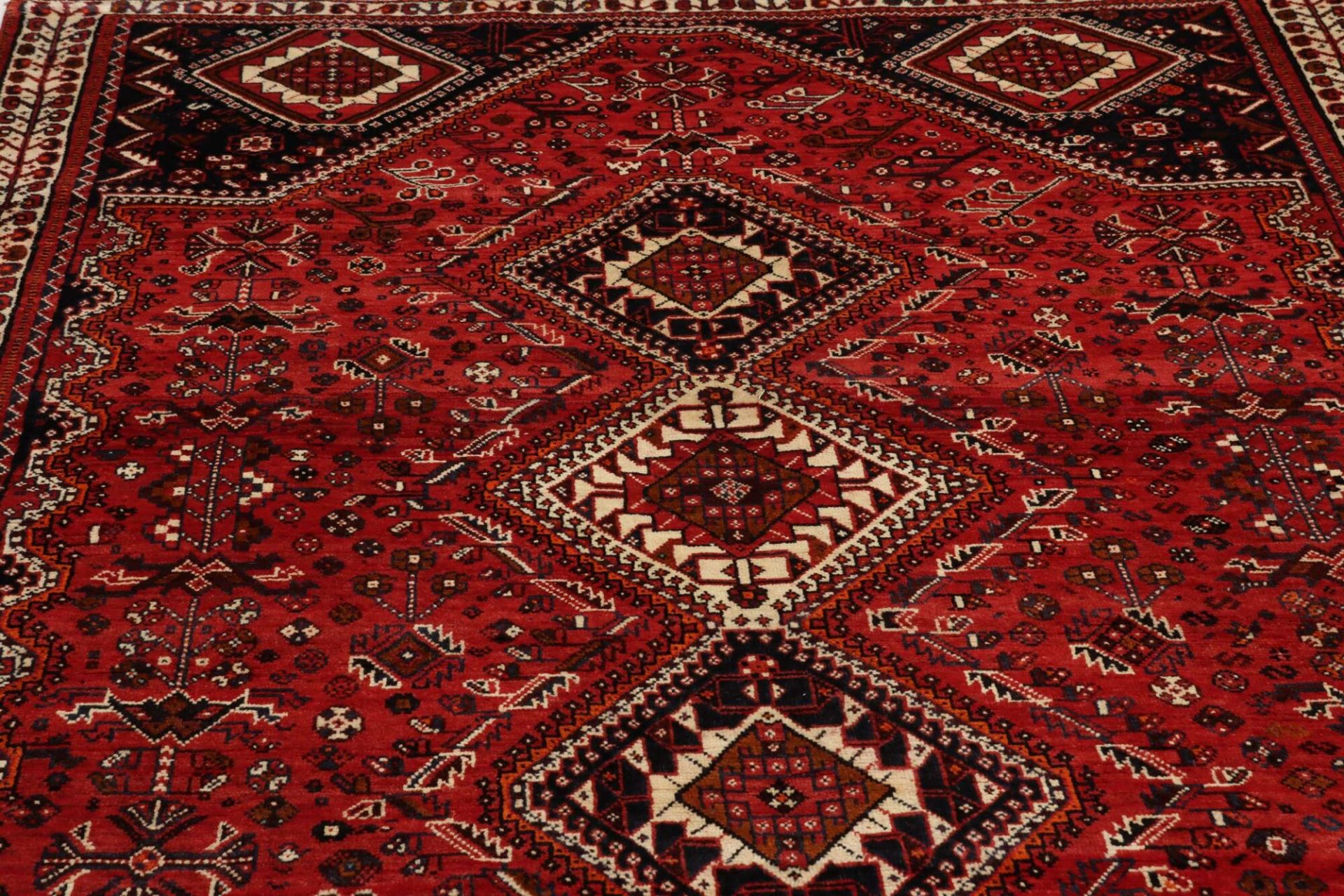 Handgeknüpfter Shiraz Perserteppich, 184 × 284 cm, Wolle