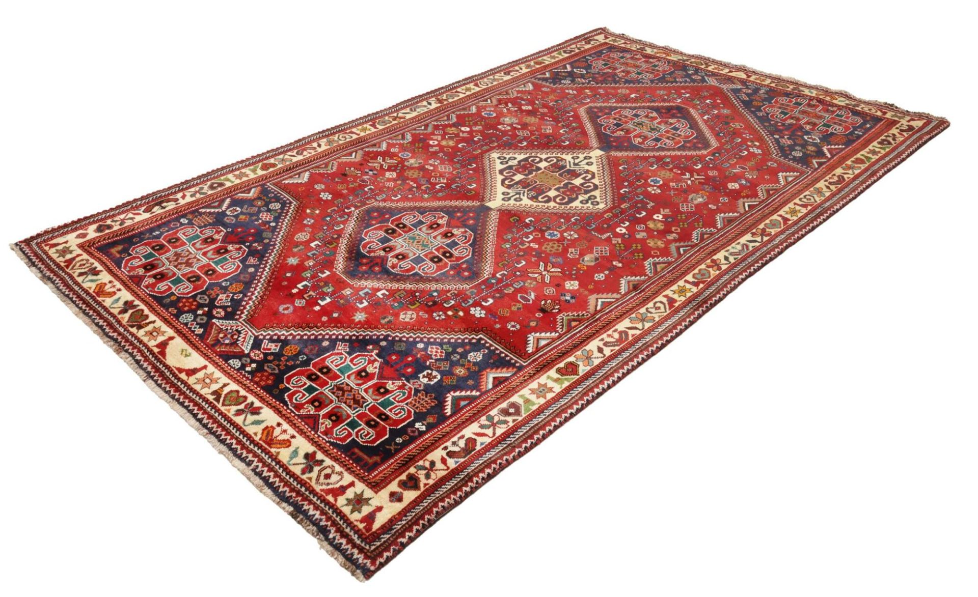 Shiraz Perserteppich 176 × 286 cm aus Wolle, handgeknüpft