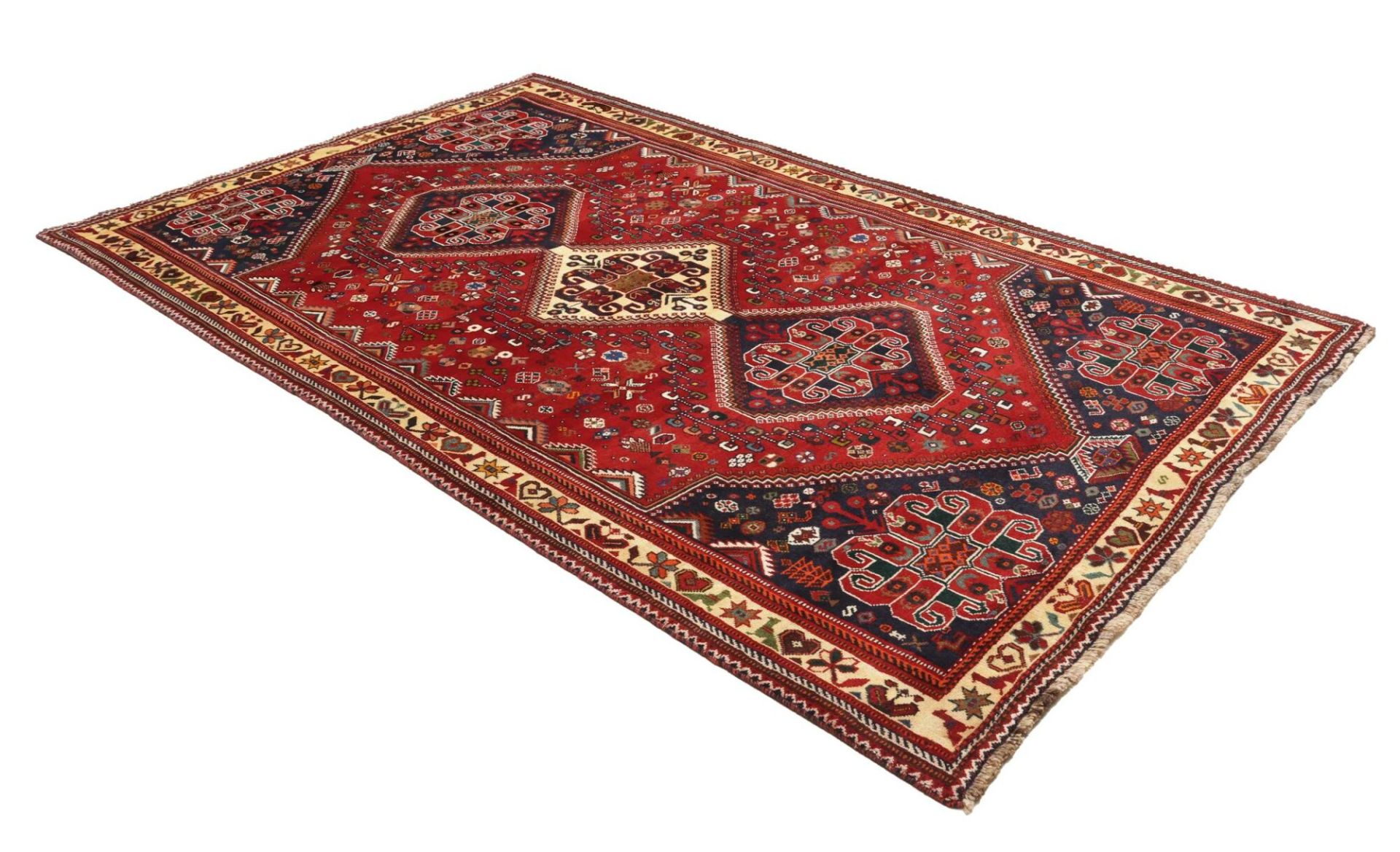 Shiraz Perserteppich 176 × 286 cm aus Wolle, handgeknüpft
