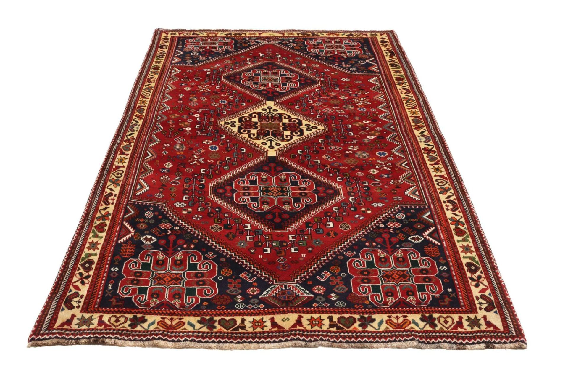 Shiraz Perserteppich 176 × 286 cm aus Wolle, handgeknüpft