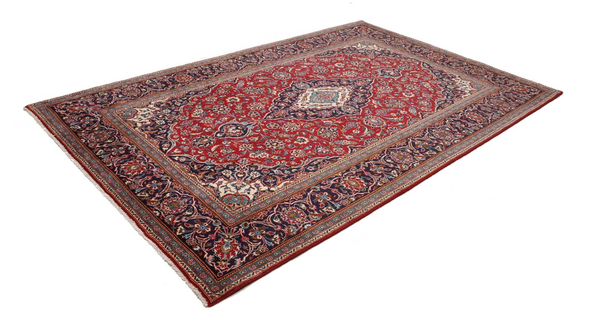 Handgeknüpfter Kashan Perserteppich 200 × 298 cm