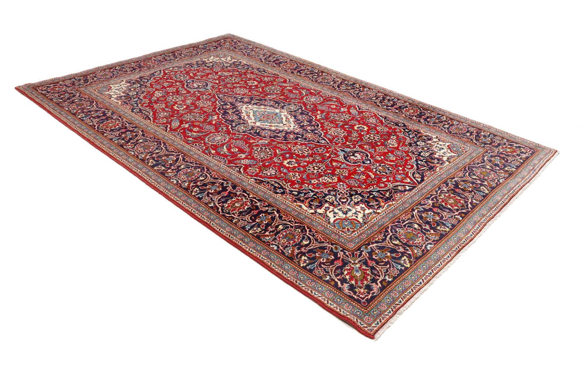 Handgeknüpfter Kashan Perserteppich 200 × 298 cm