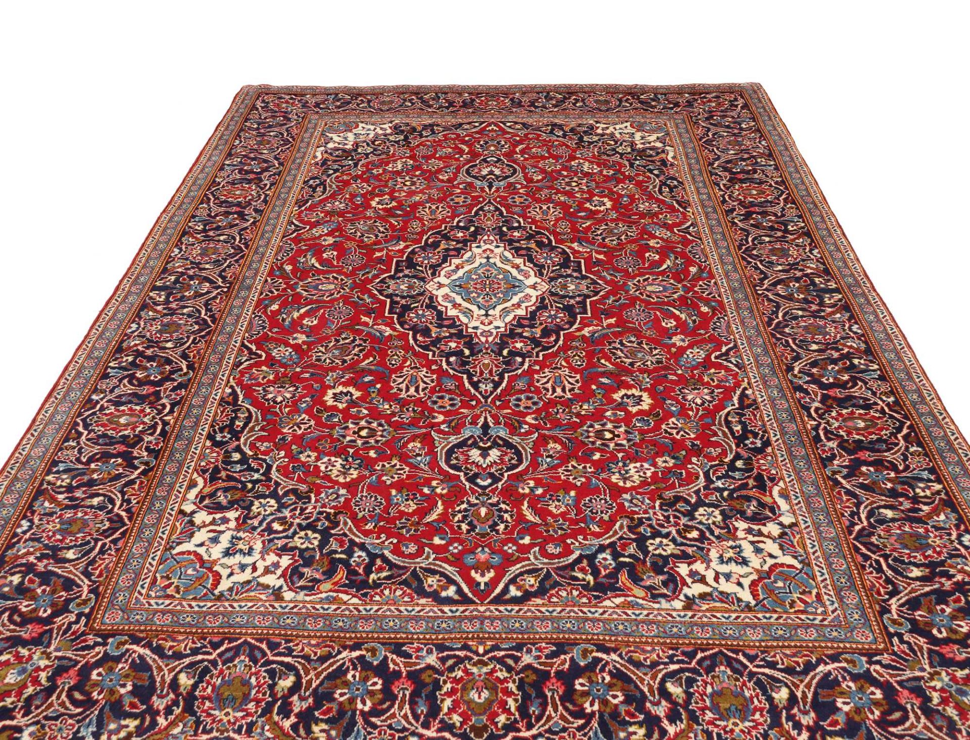 Handgeknüpfter Kashan Perserteppich 200 × 298 cm