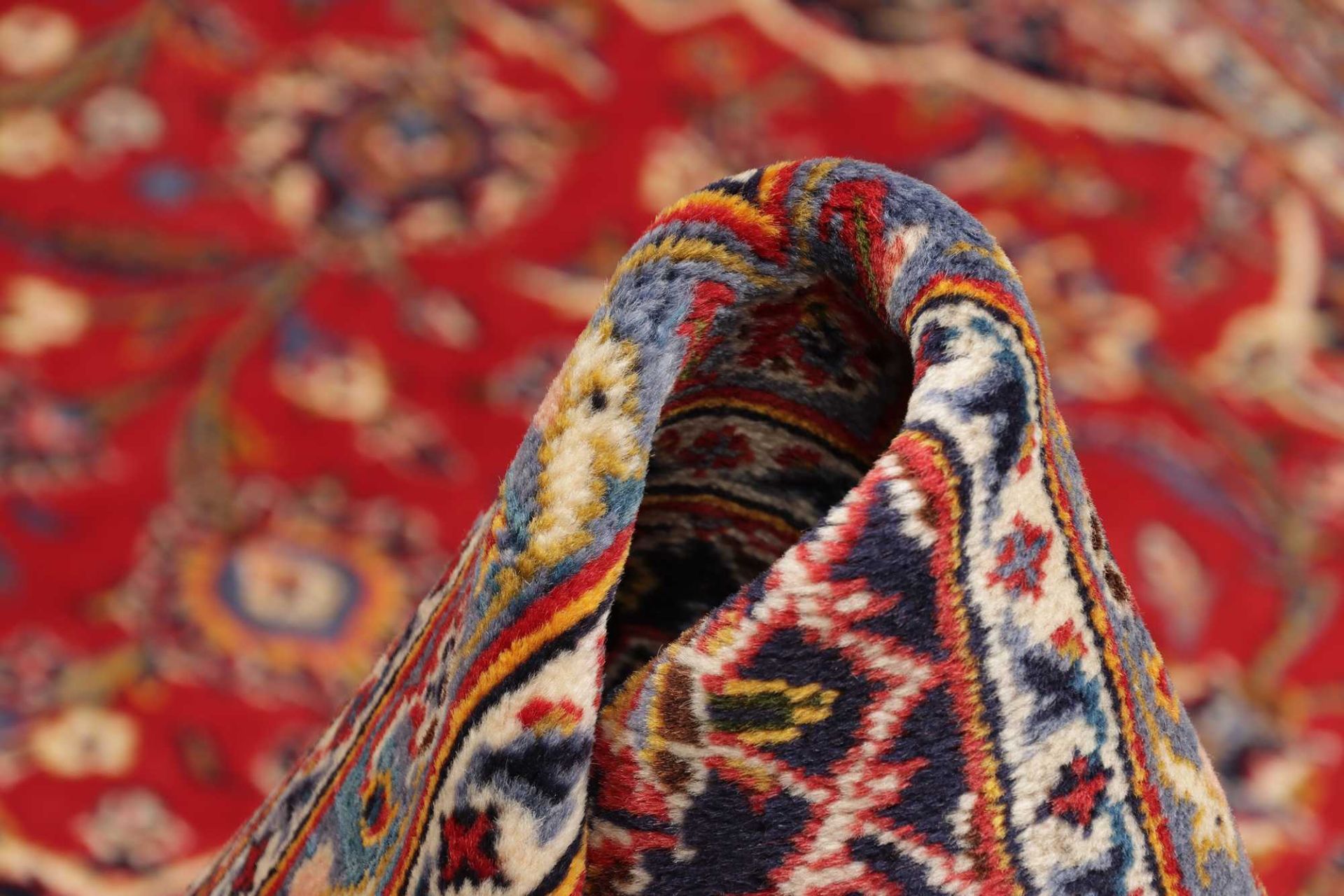 Handgeknüpfter Kashan Perserteppich 200 × 298 cm