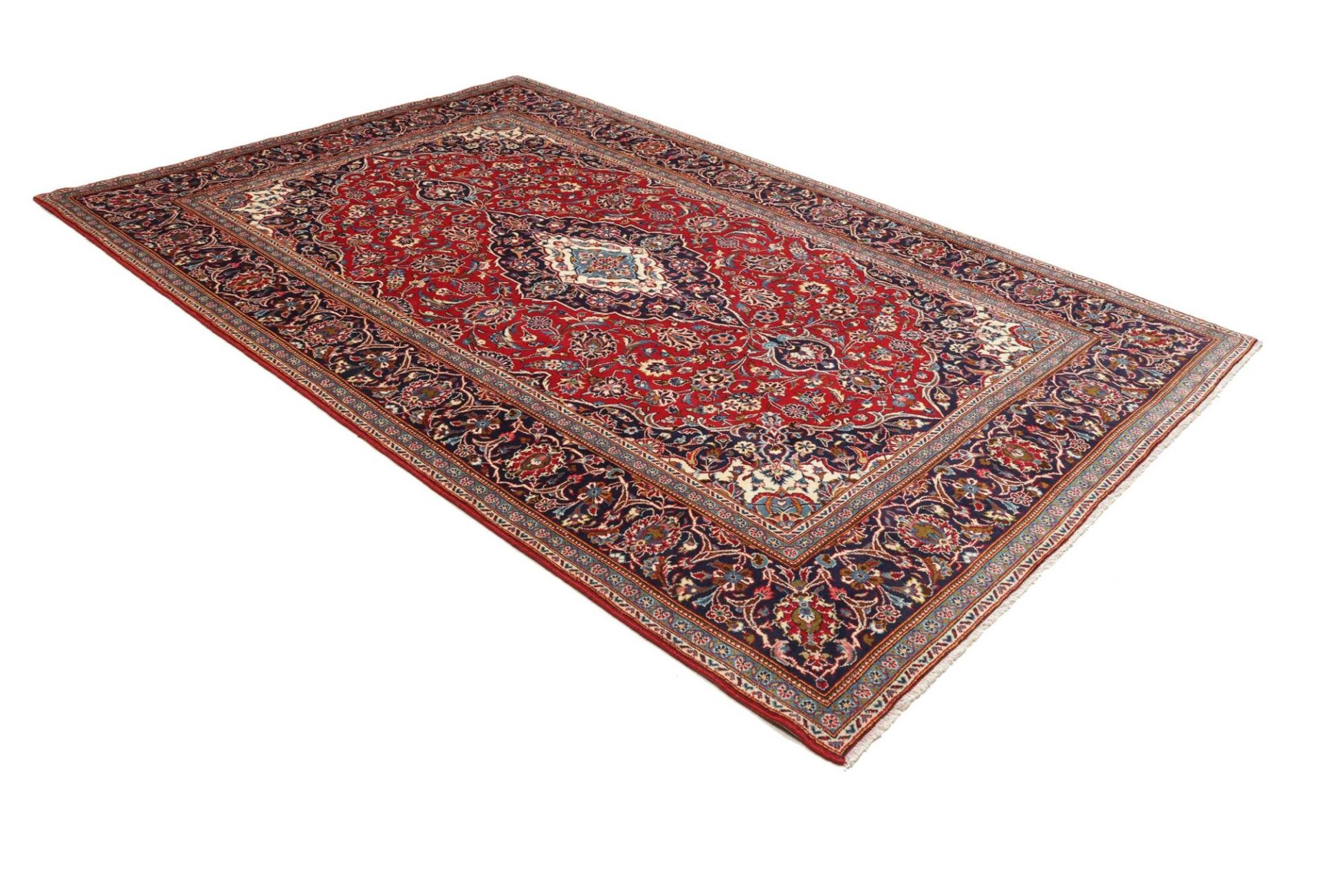 Kashan Perserteppich 206 × 299 cm aus Wolle, handgeknüpft