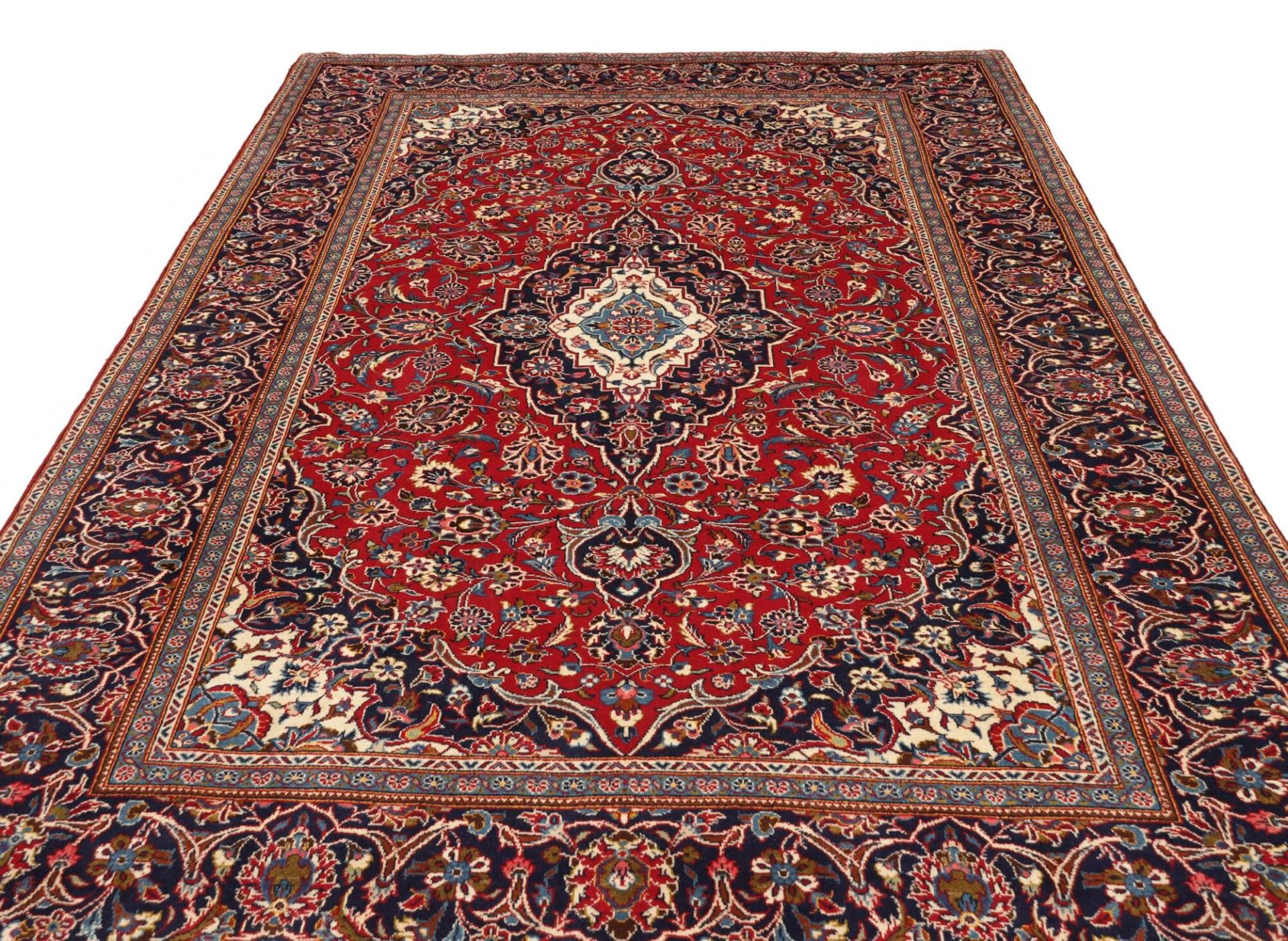Kashan Perserteppich 206 × 299 cm aus Wolle, handgeknüpft