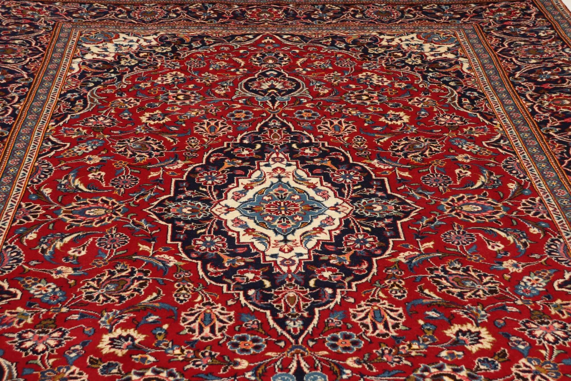 Kashan Perserteppich 206 × 299 cm aus Wolle, handgeknüpft