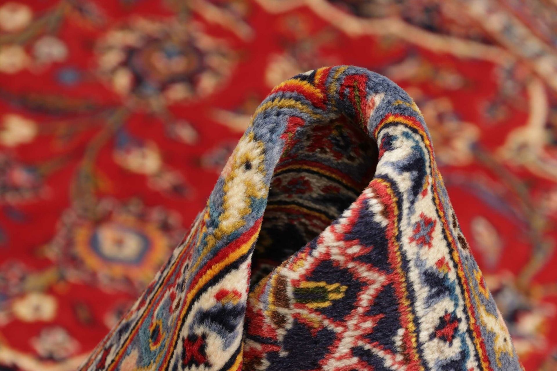 Kashan Perserteppich 206 × 299 cm aus Wolle, handgeknüpft