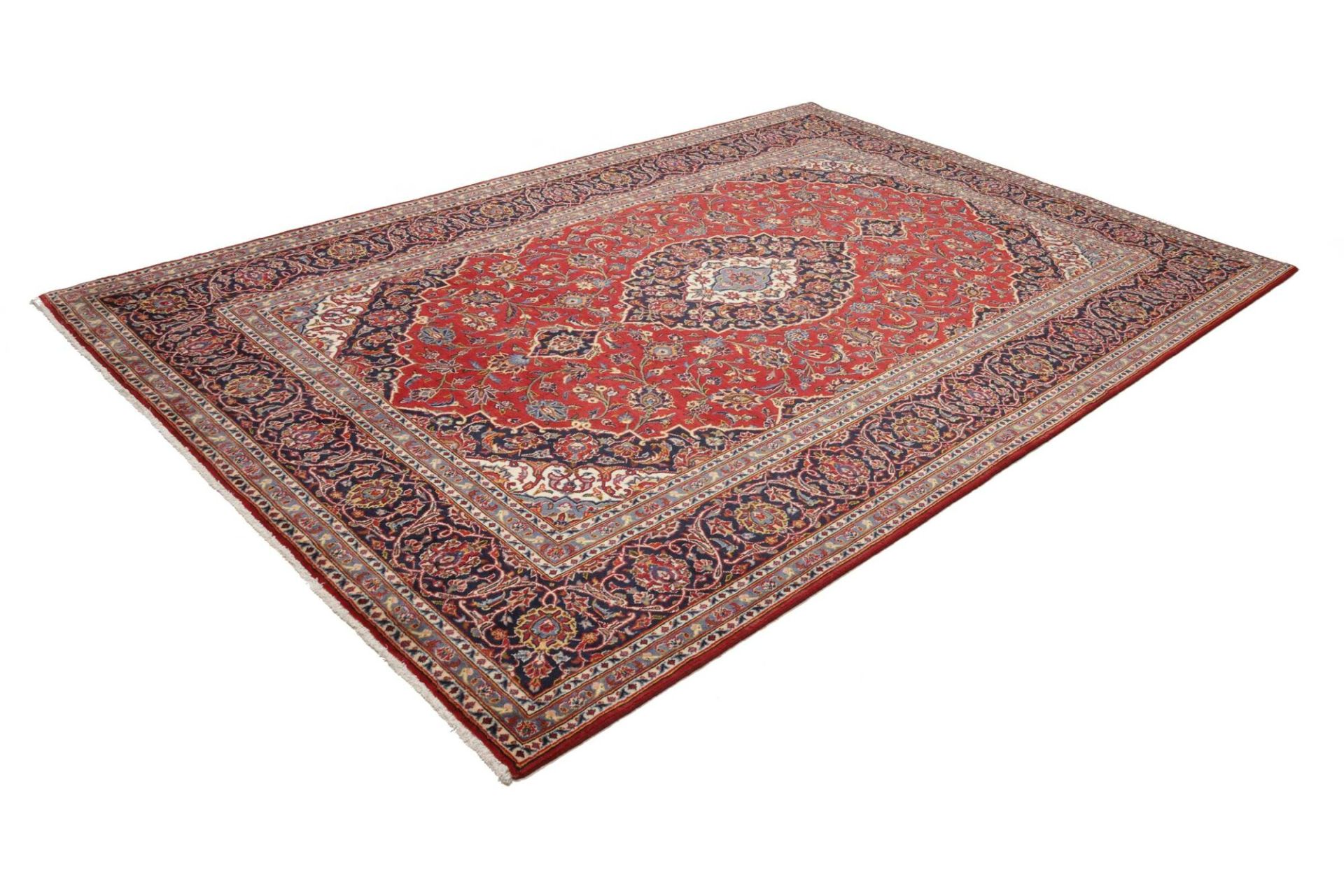 Handgeknüpfter Kashan Perserteppich 201 × 303 cm