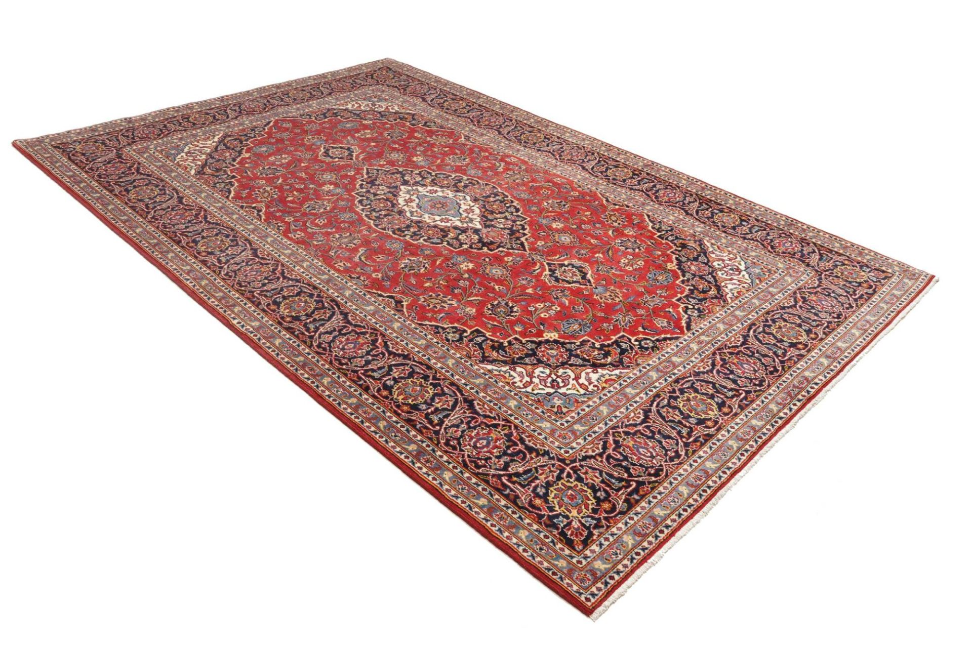 Handgeknüpfter Kashan Perserteppich 201 × 303 cm