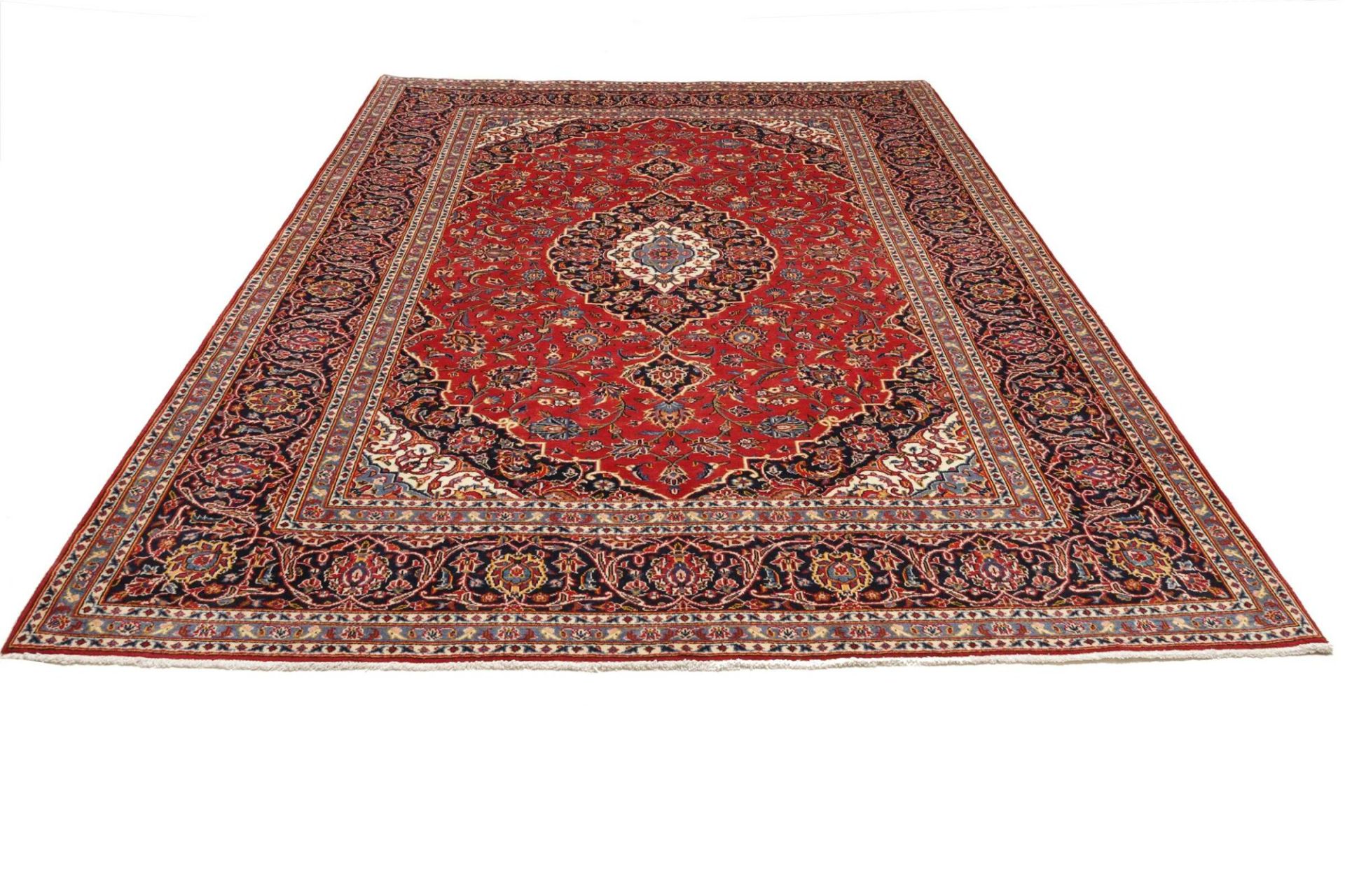 Handgeknüpfter Kashan Perserteppich 201 × 303 cm