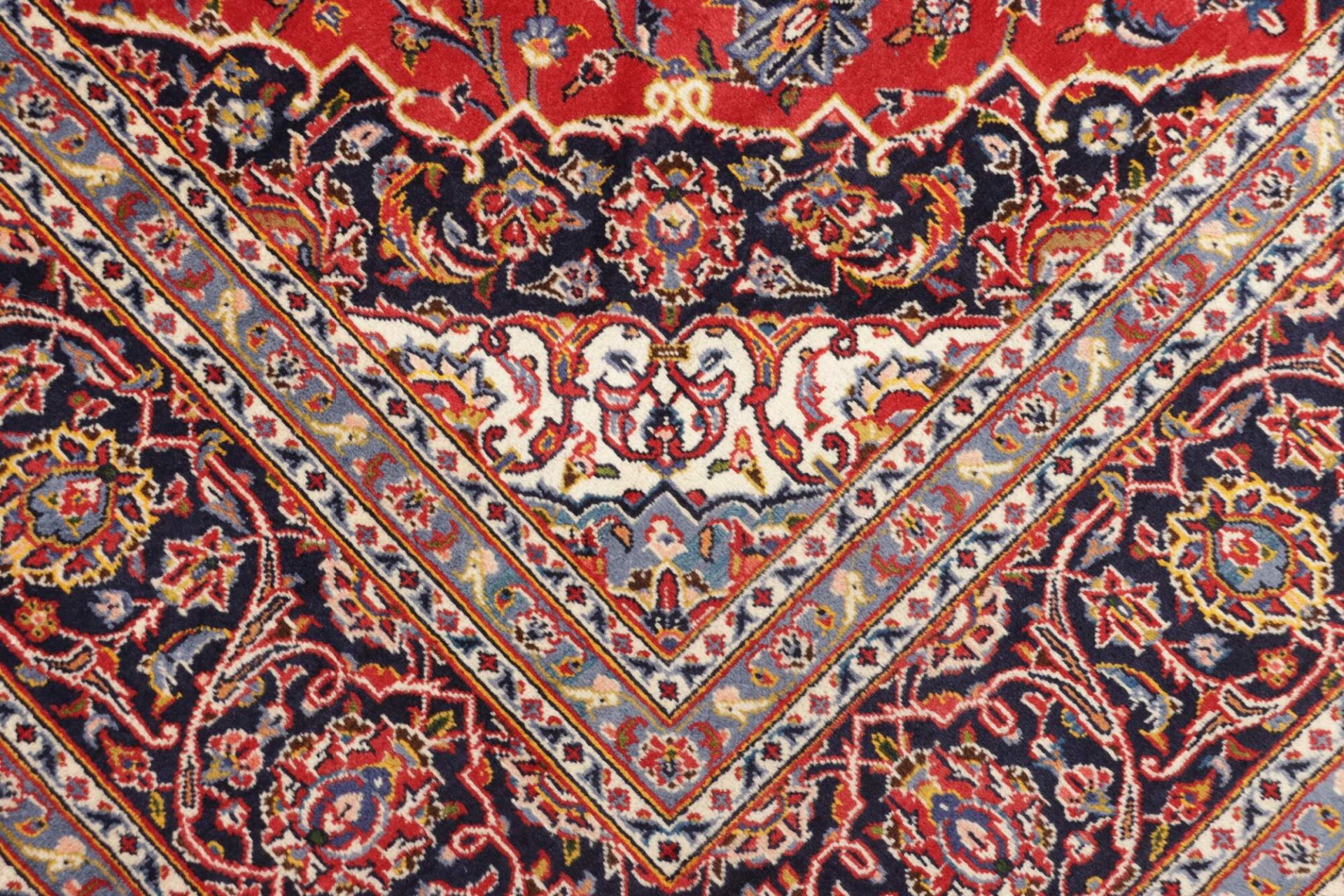 Handgeknüpfter Kashan Perserteppich 201 × 303 cm