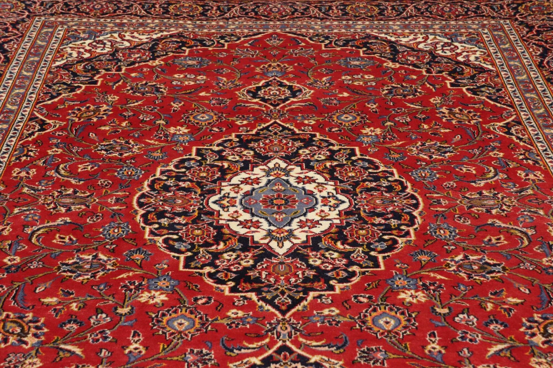 Handgeknüpfter Kashan Perserteppich 201 × 303 cm
