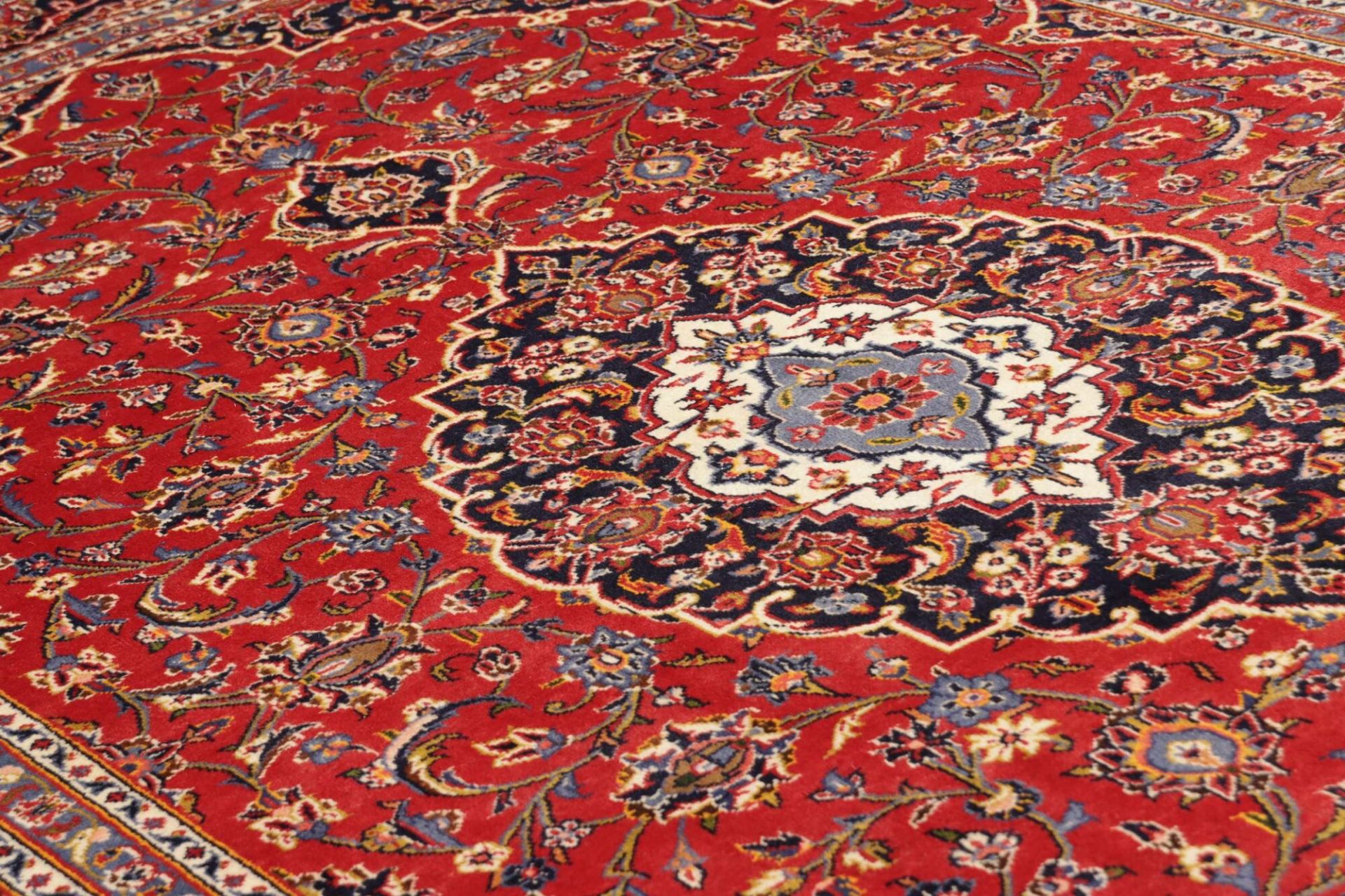 Handgeknüpfter Kashan Perserteppich 201 × 303 cm