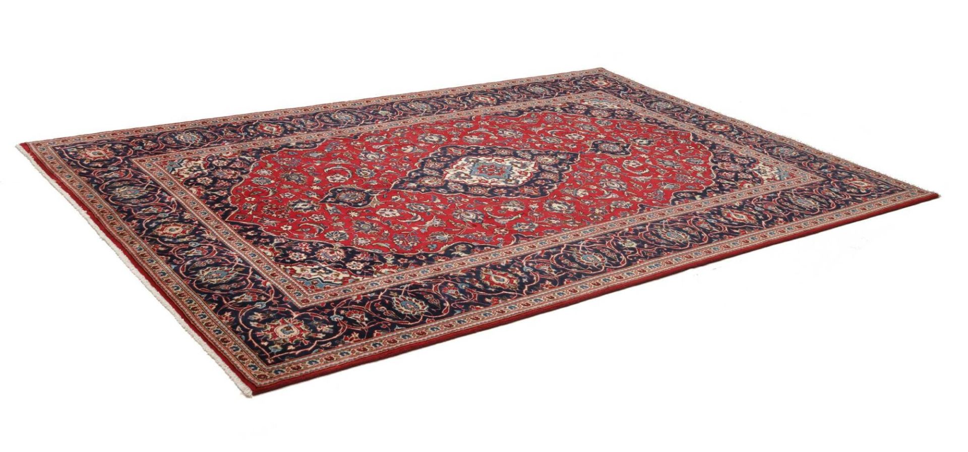 Kashan Perserteppich aus Iran, 201 × 295 cm