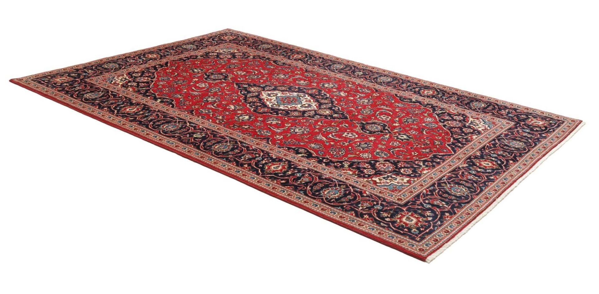 Kashan Perserteppich aus Iran, 201 × 295 cm