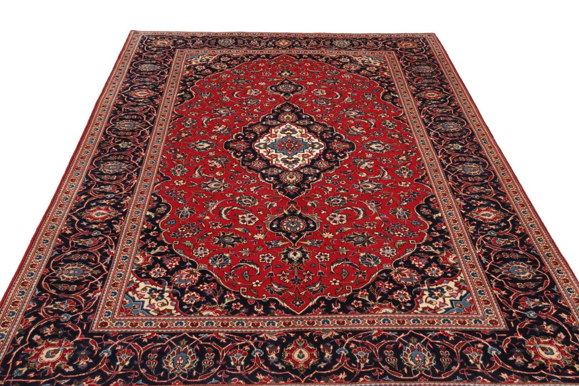 Kashan Perserteppich aus Iran, 201 × 295 cm