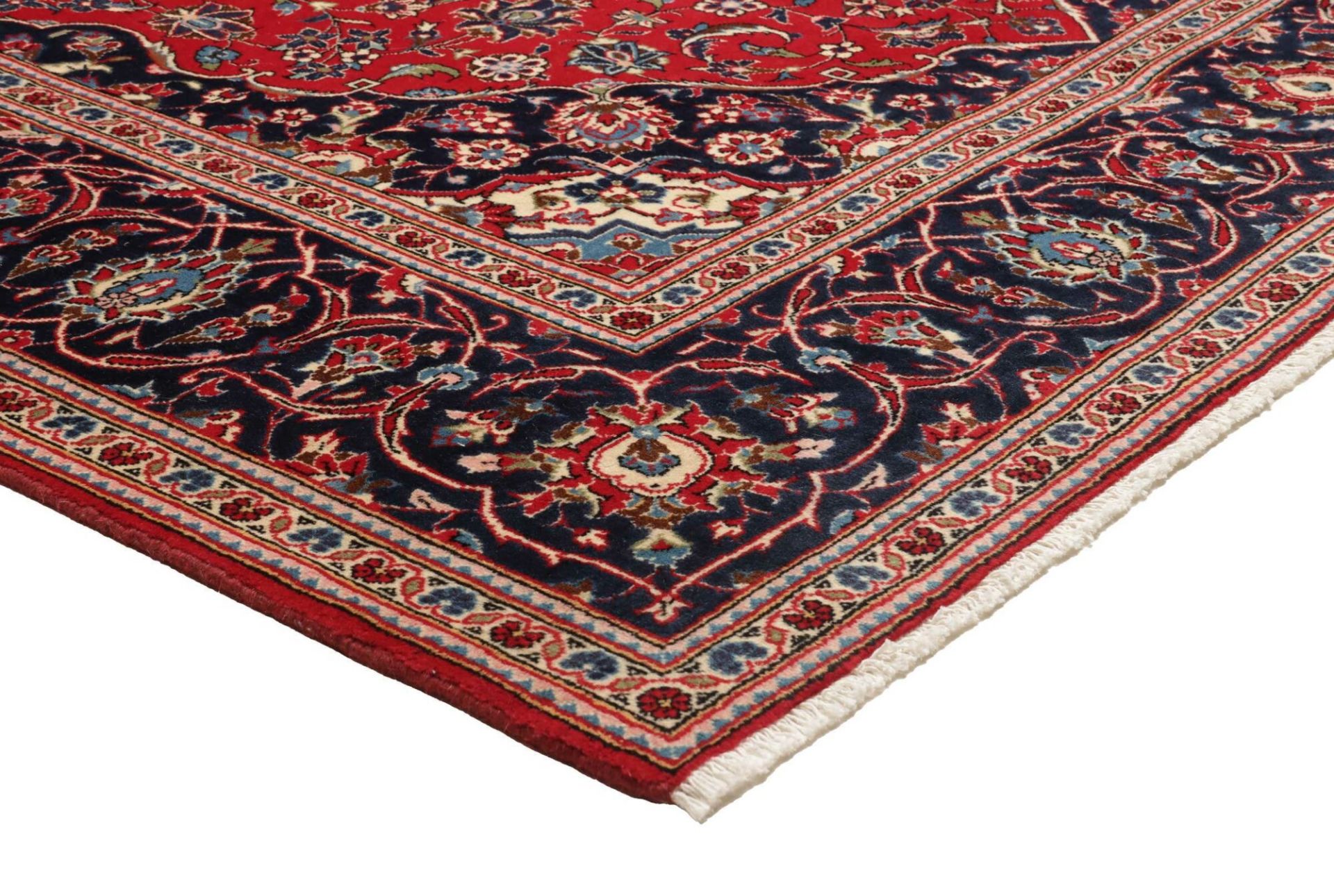 Kashan Perserteppich aus Iran, 201 × 295 cm