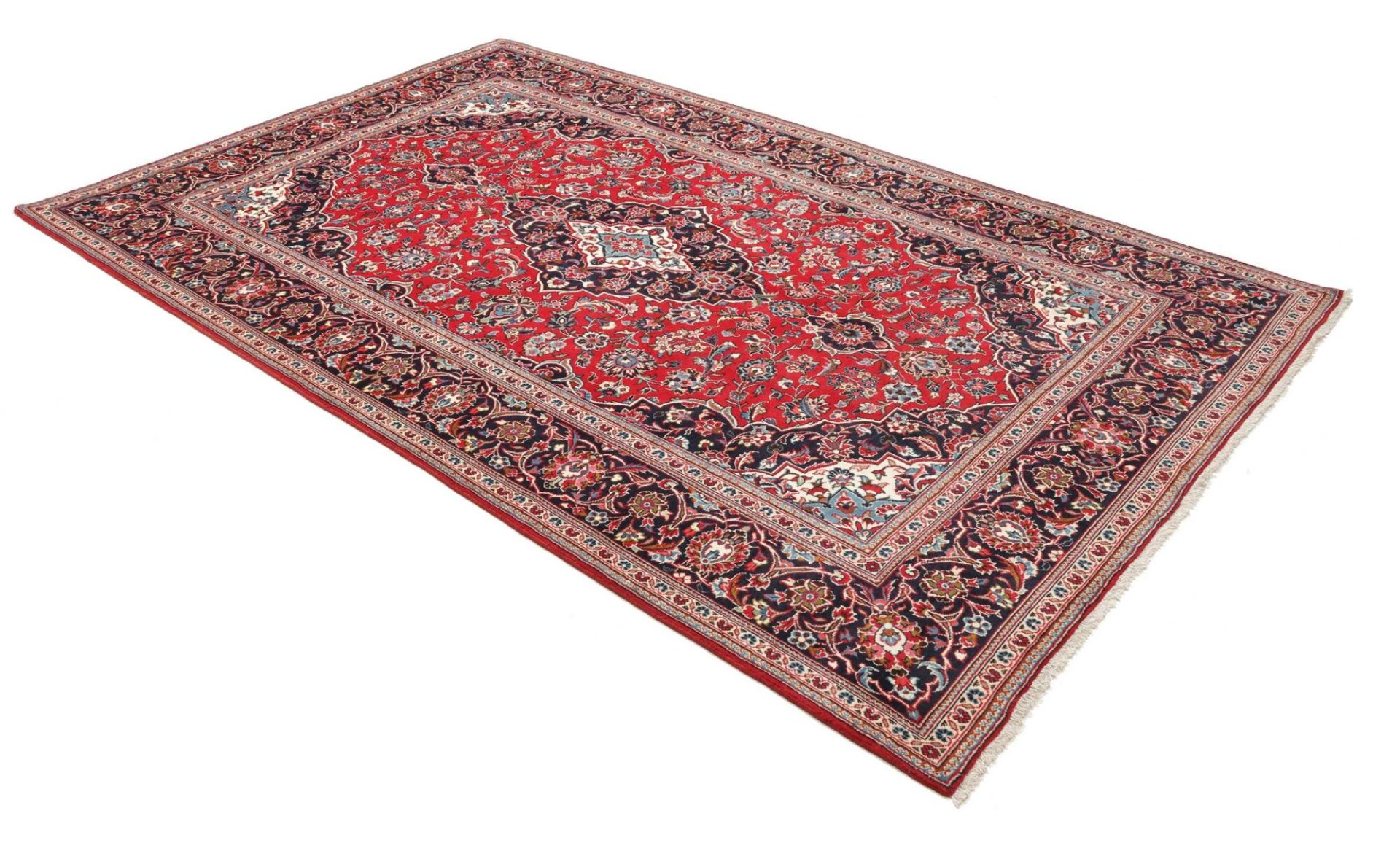Handgeknüpfter Kashan Perserteppich, 193 × 309 cm, Wolle